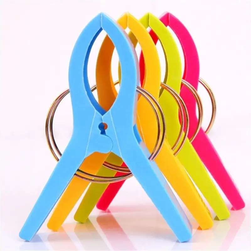 12 pcs Large Clothes Pegs, MultiColor, for Towel and Beach Towel — image 2