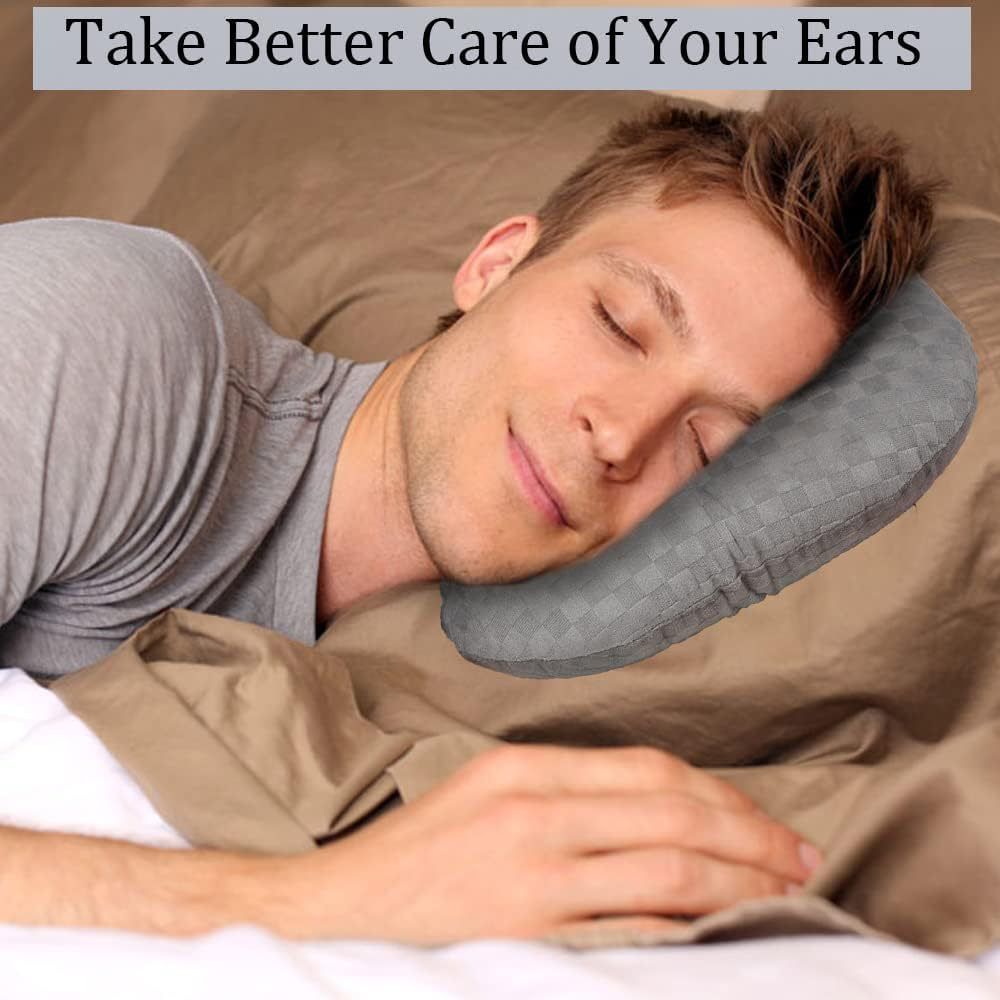 Ear Piercing Pillow for Side Sleepers, Pillow with an Ear Hole for Ear Pain Ear Inflammation Pressure Sores, O-Shaped Side Sleeping Pillow, Ear Guard Pillow โ image 2