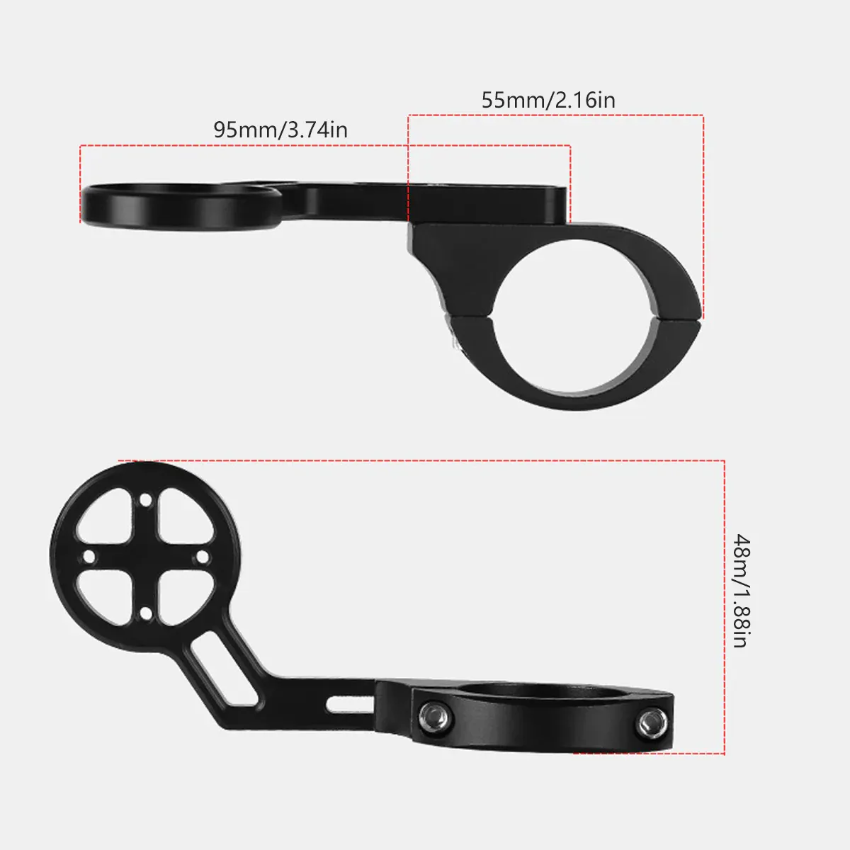 Bike Handlebar Extension Mount Aluminum Alloy Light Meter Phone Holder Bracket โ image 3