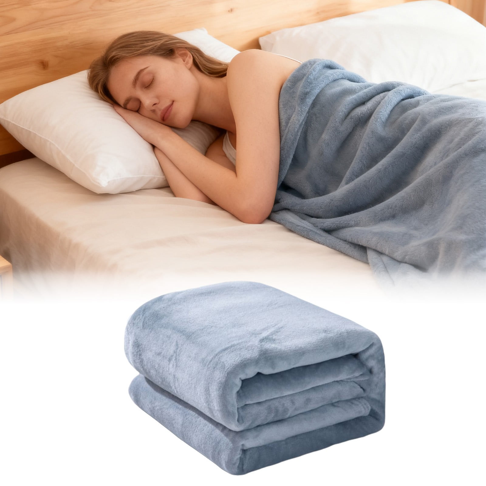 Fleece Throw Blanket, Soft Plush Flannel Microfiber Couch and Bed Blanket for Sofa, Home and Winter Comfort, 180x200CM โ image 6