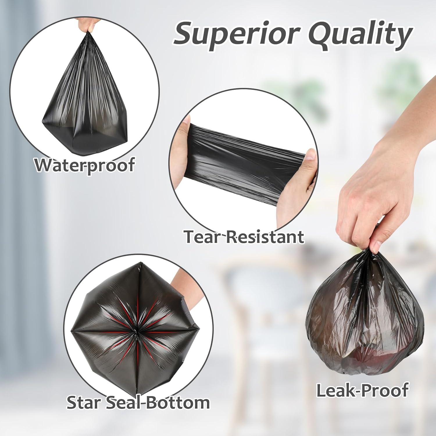 Car Trash Can with Lid + Mini Car Garbage Bags for Auto Trash Bin — image 6