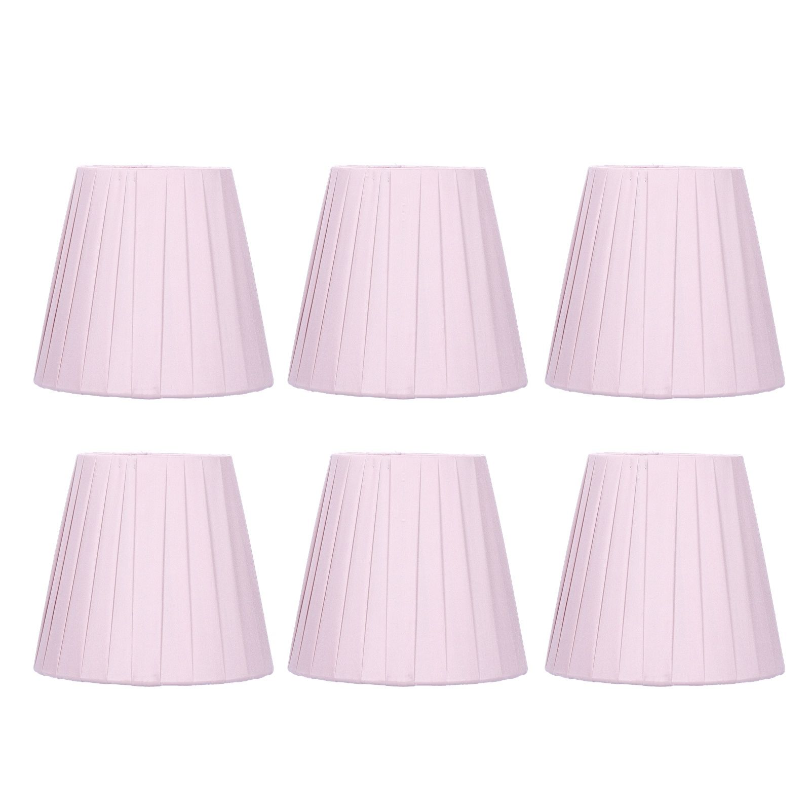 6pcs Chandelier Cloth Lampshade Wall Lamp Clip On Cover Shades Modern Simple Decoration for Home — image 2