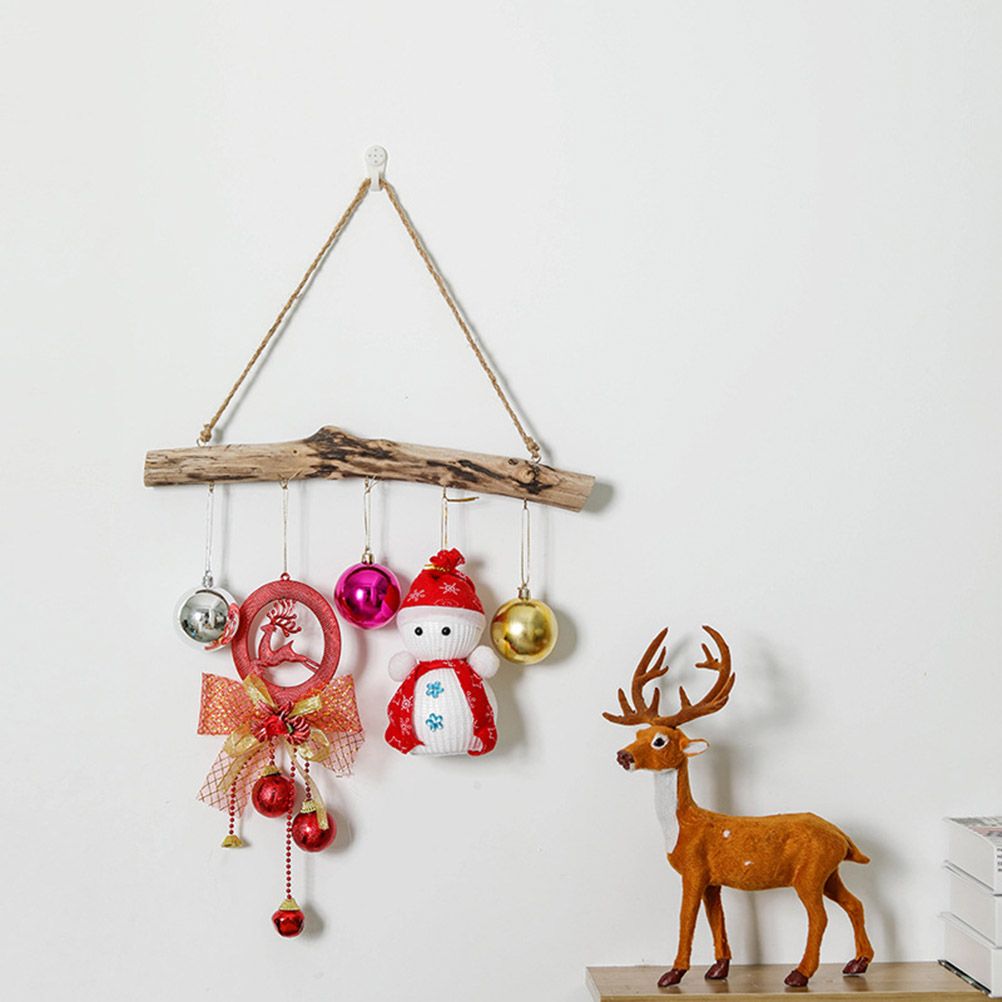 Unique Natural Driftwood Branches Wall Hanging Jewelry Organizers with 5 Hook Necklace Earrings Display — image 4