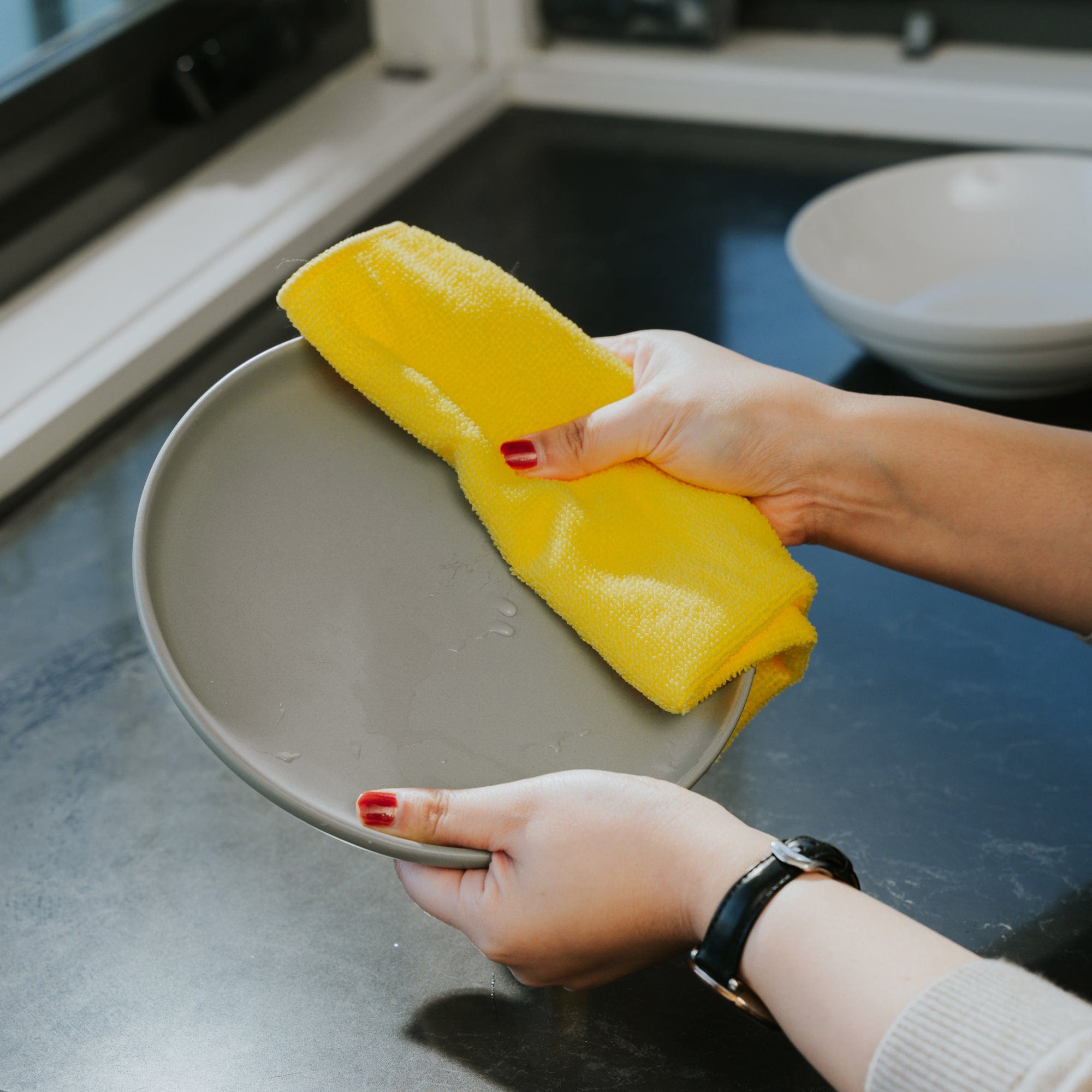 10PK Spiffy 40cm Smart Microfibre Dusting Super Absorbent Kitchen Cloths — image 3