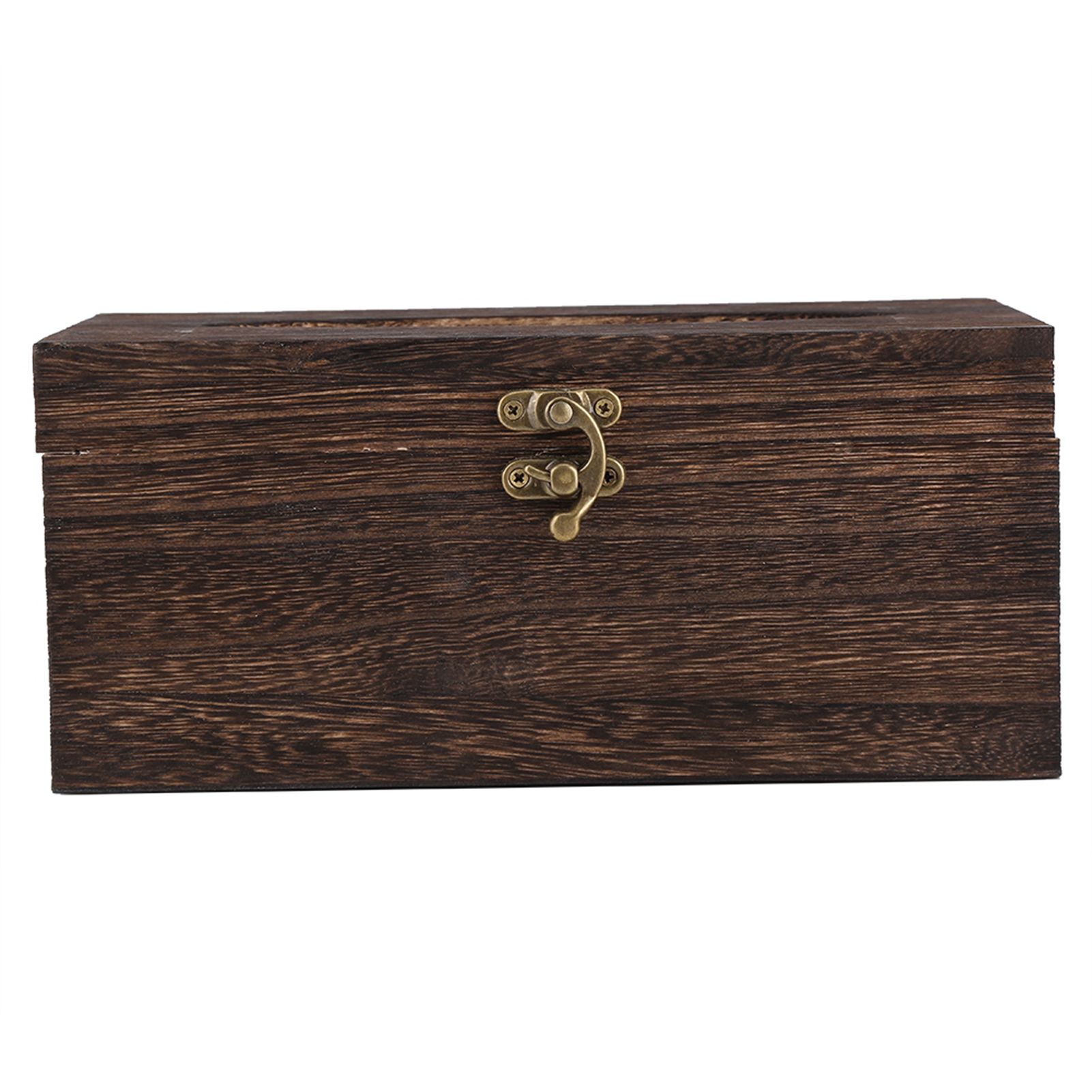 1Pc Wooden Retro Tissue Box Paper Napkin Holder Case Home Car Decor #1 22*12*10cm โ image 2