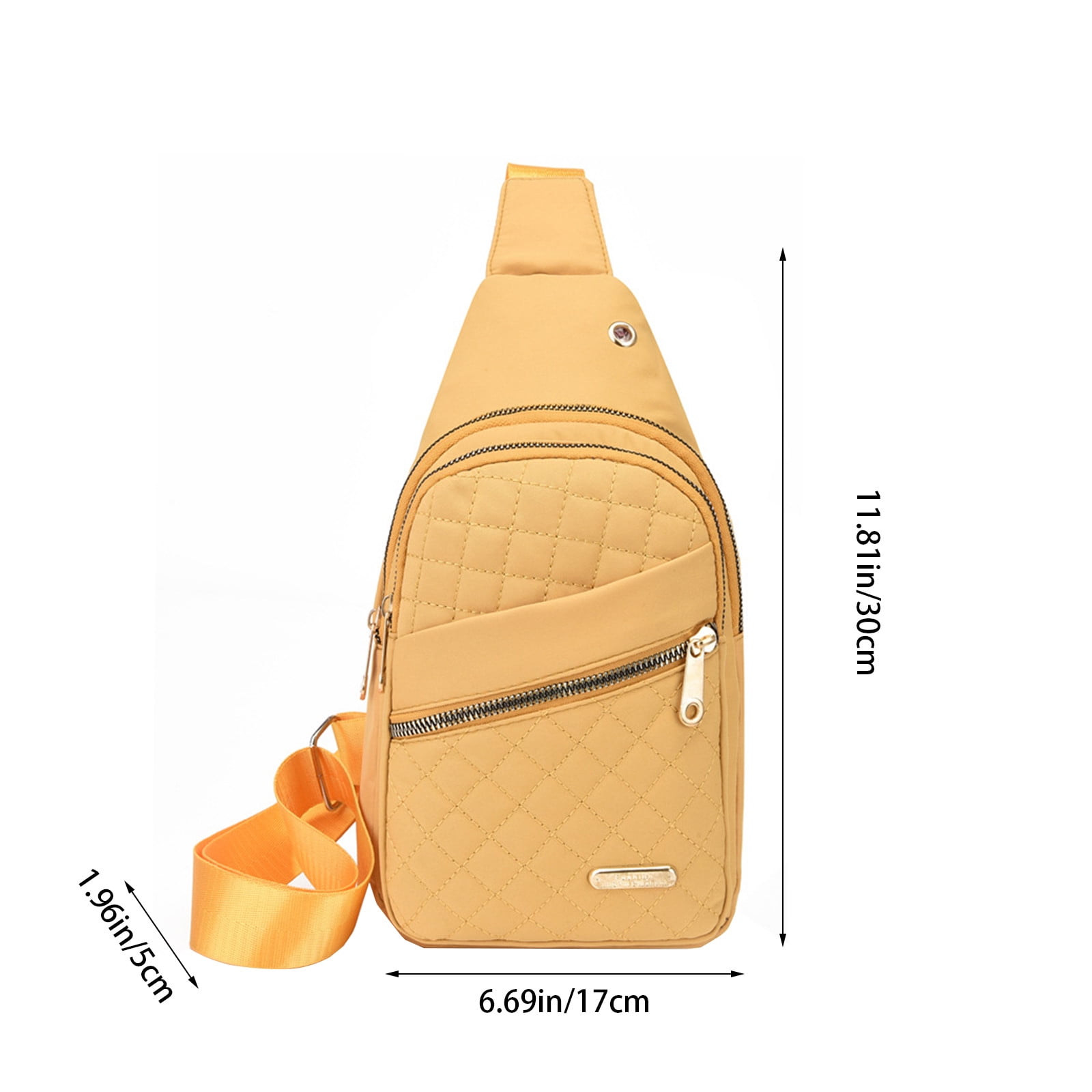 Sling Bag for Women, Crossbody Sling Backpack Small Sling Bag Multipurpose Crossbody Shoulder Bag Travel Hiking Backpack, Sling Bag for Men #1-Yellow — image 3