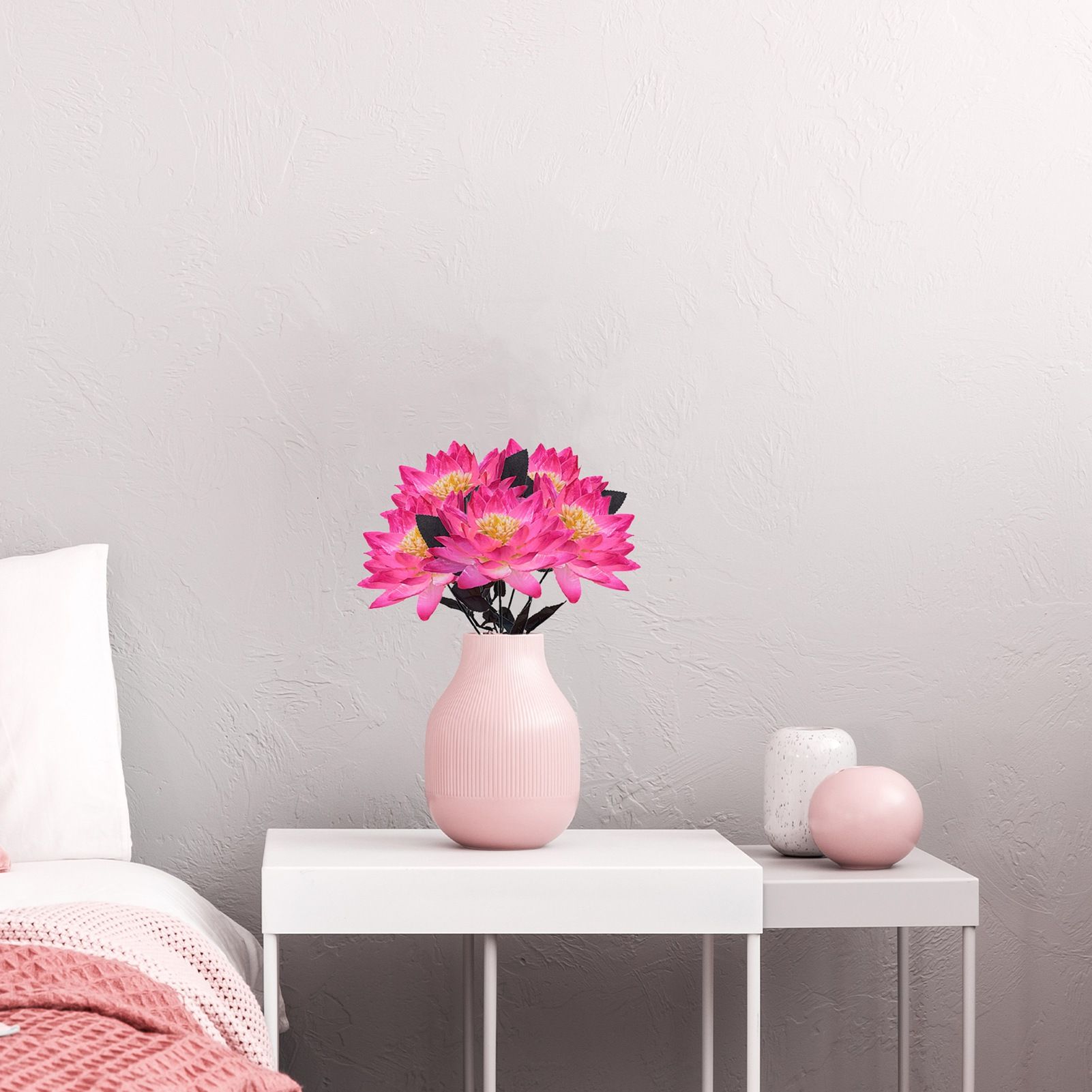 Artificial Lotus Fake Flower Bedroom Decoration Multifunctional Weddings Flower Decoration — image 6