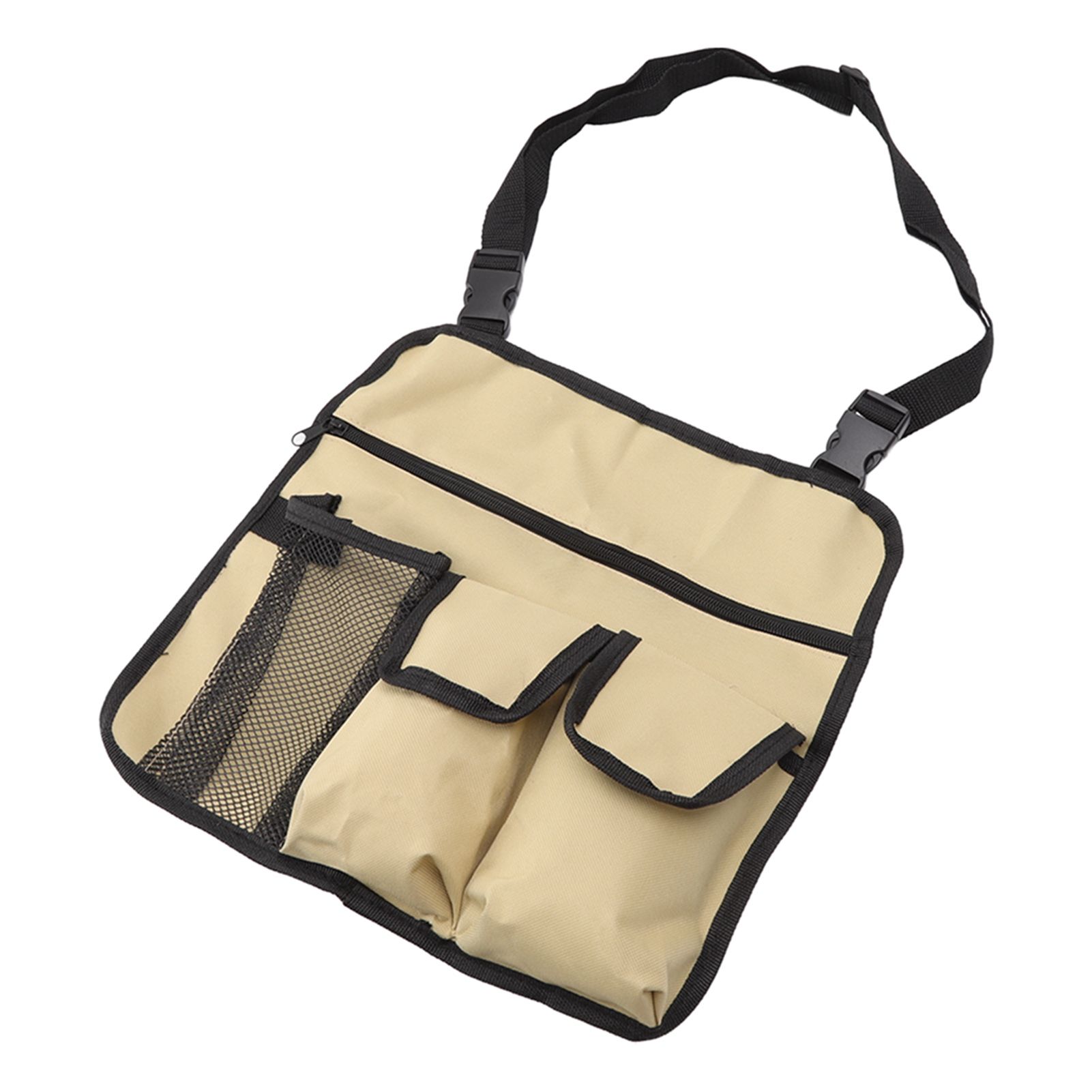 Camping Chair Hanging Bag Waterproof Oxford Cloth Adjustable Portable Beach Chairs Side Storage Bags for Outdoor Khaki โ image 4