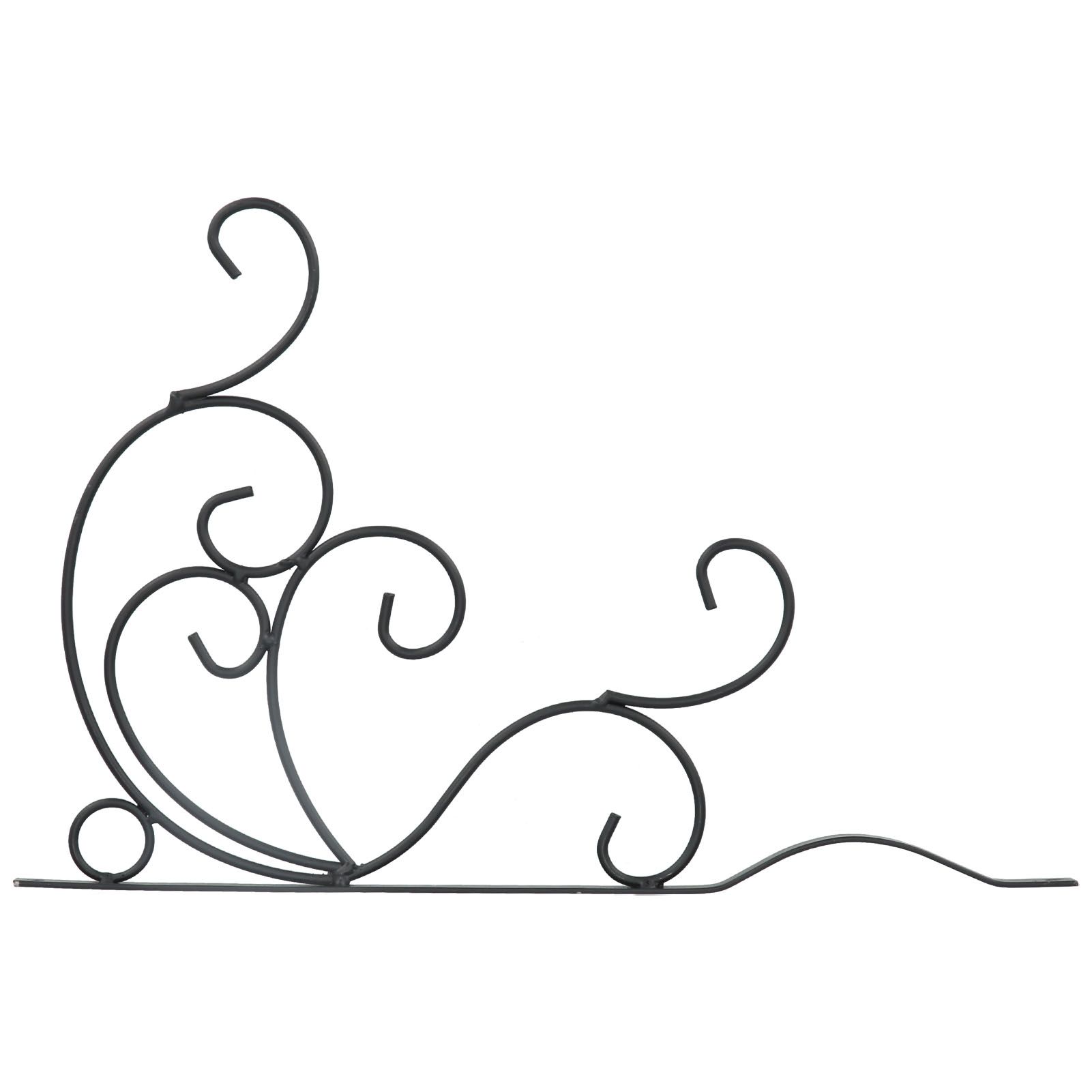 Hanging Plants Bracket Wall Mounted Iron Decorative Planter Hook Hanger with Screws for Living Room Balcony — image 3