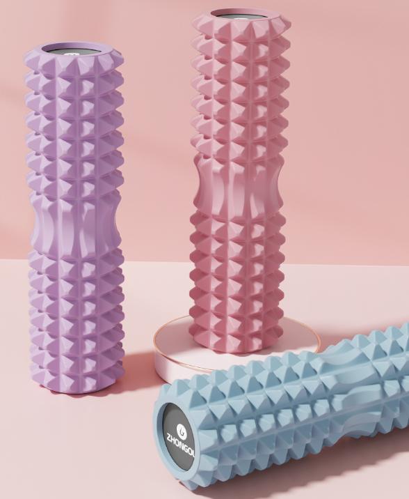 Pink High-Density 3D Trigger Point Foam Roller - Solid Core Massager for Deep Tissue Muscle Recovery & Yoga โ image 2