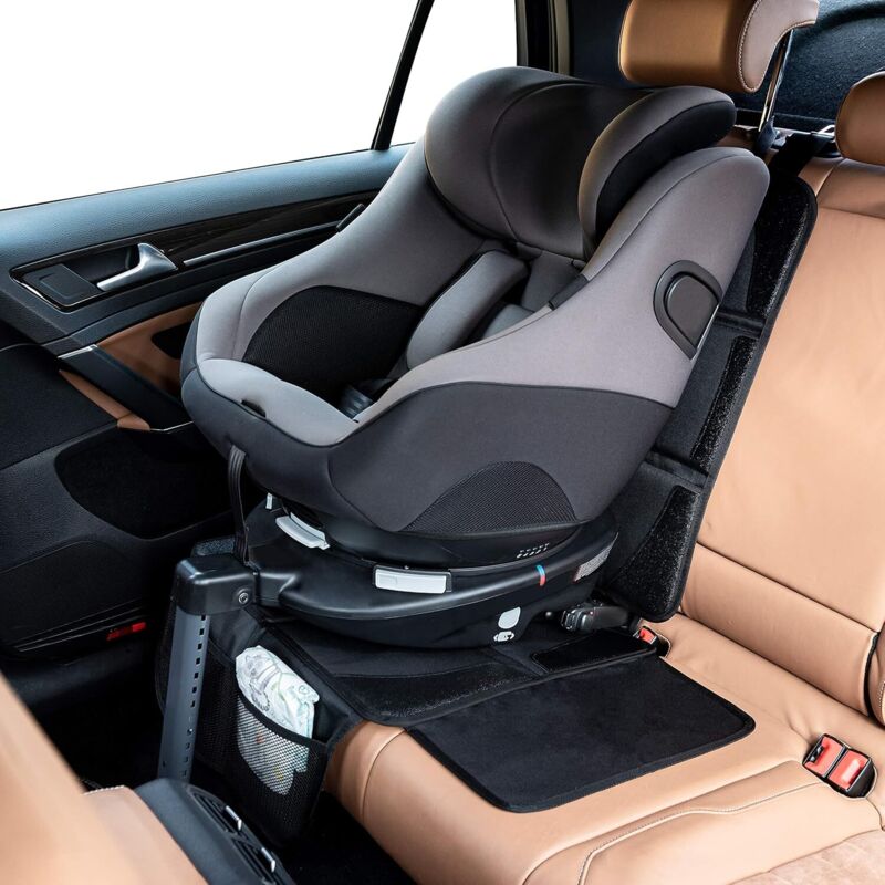 Car Seat Protector - For Car Seat - Premium Rear Seat Protector For Children - Isofix Compatible (Black) โ image 2