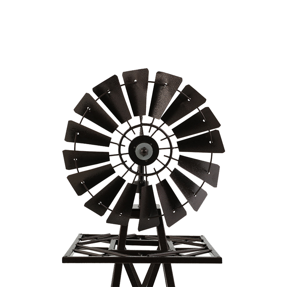 Garden Windmill 120cm Metal Ornaments Outdoor Decor Ornamental Wind Mill — image 3