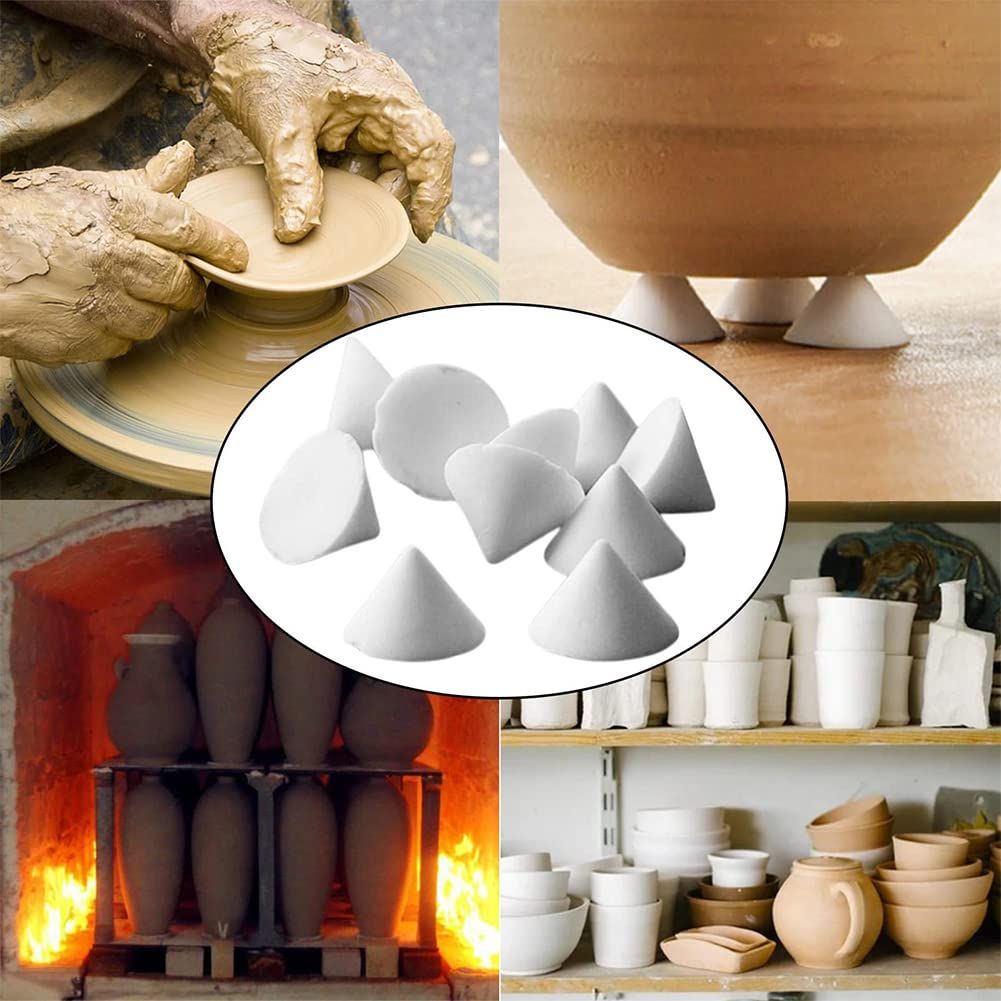 50 Pieces Pottery Kiln Nails Ceramic Refractory Support Nails High Temperature Cone Support Nails Reusable Resistant Pottery Tools Kiln Tool โ image 2