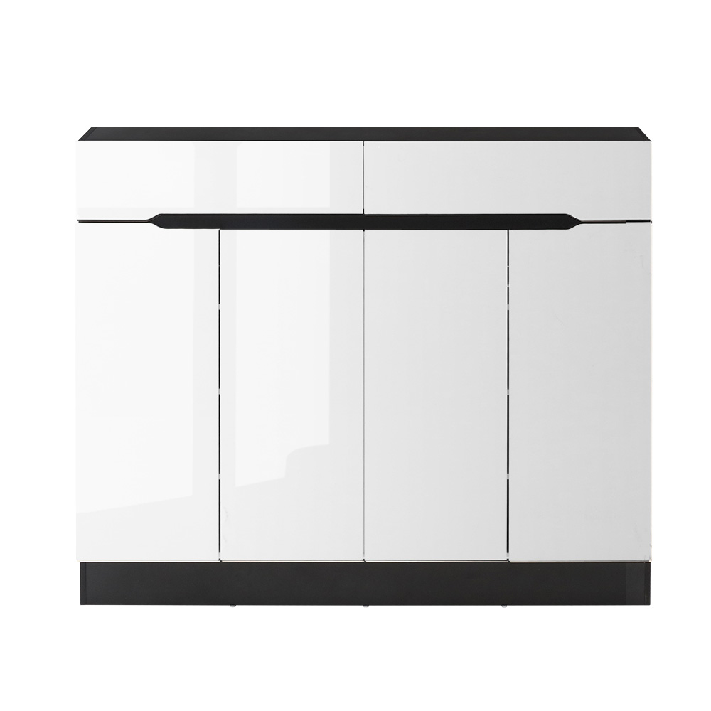 Artiss Shoe Rack Cabinet Storage 120cm w/ Drawer - White Lydia โ image 5