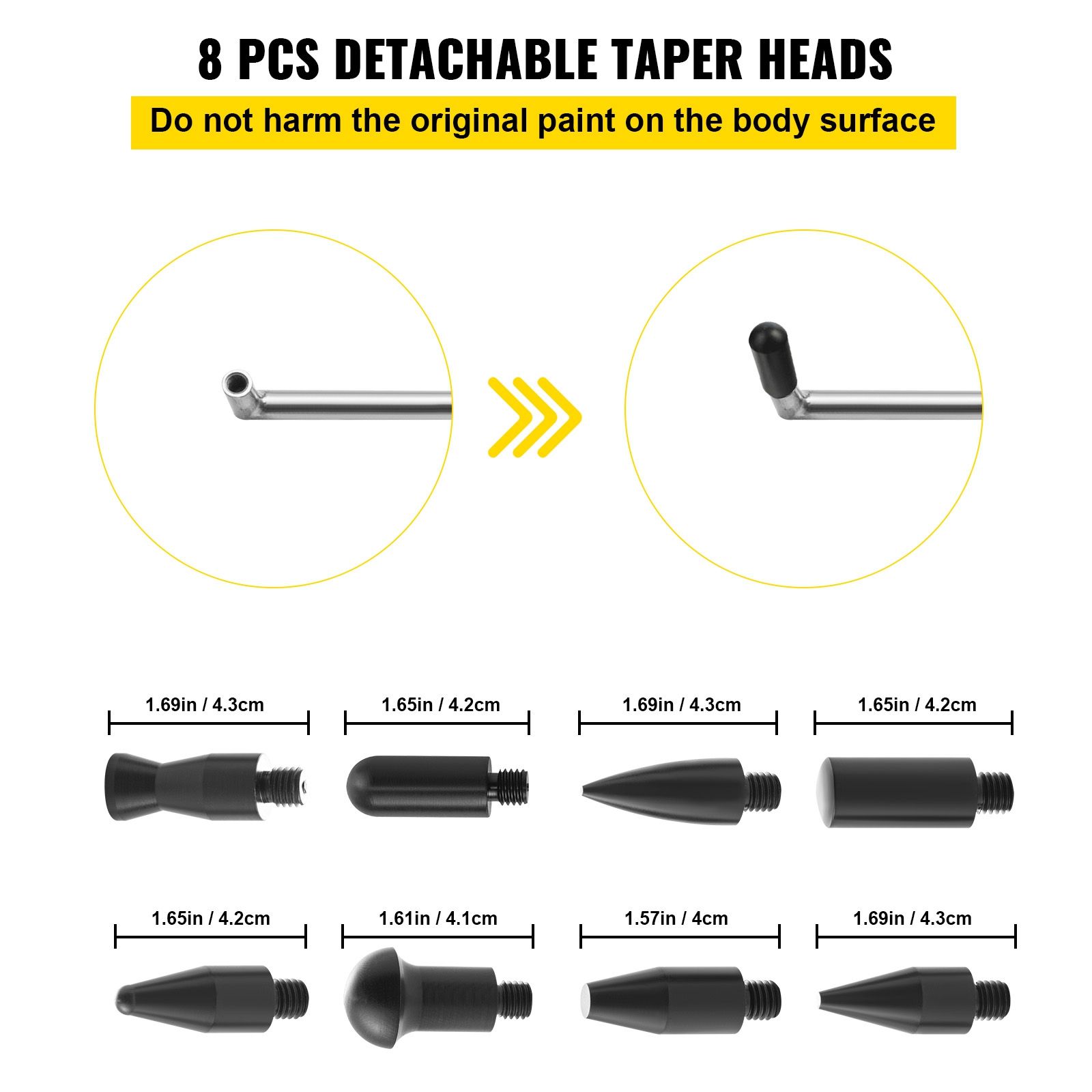 Rods Dent Puller Stainless Steel Paintless Repair Kits Hail Removal 13 PCS β image 4