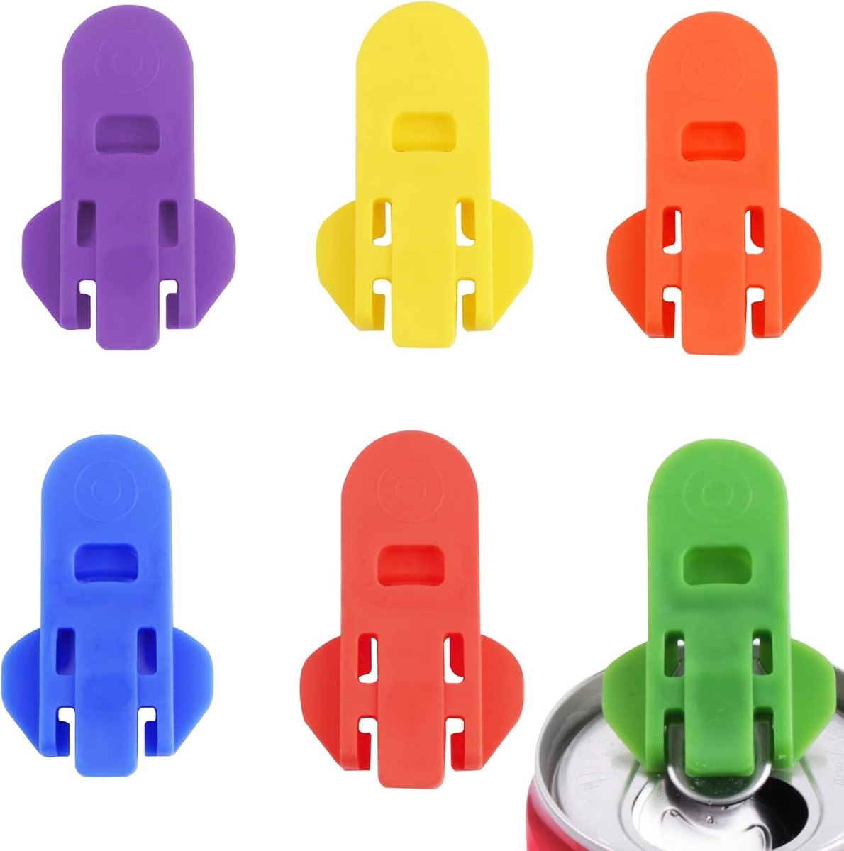 Can Opener - 6 Pieces - Can Opener For Cans - Can Sealer - Drink Can Opener - Can Lock - Aid For Rheumatism - Soft Drink Can Opener - Small Can Sealer