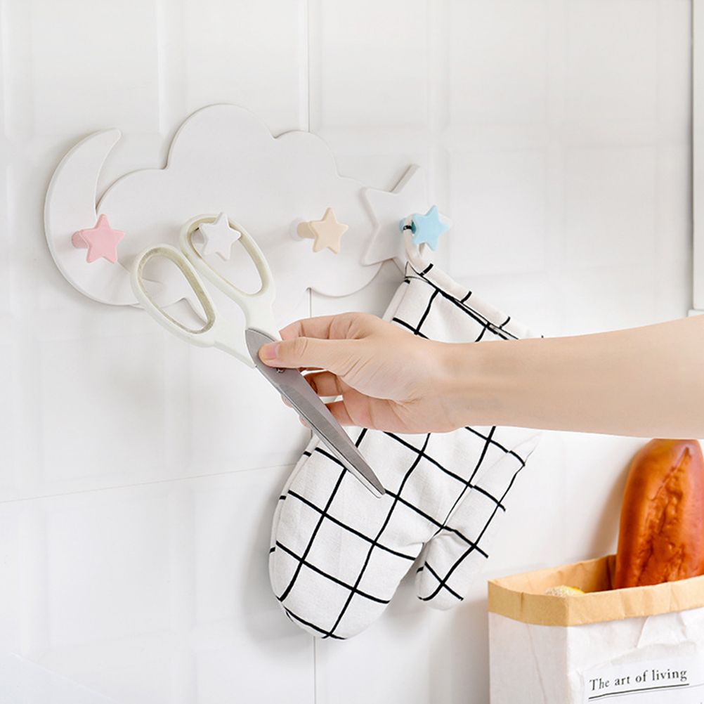 Cloud Moon Star Wall Mounted Hooks DIY Hanger Wall Decoration Children's Room Decor — image 6