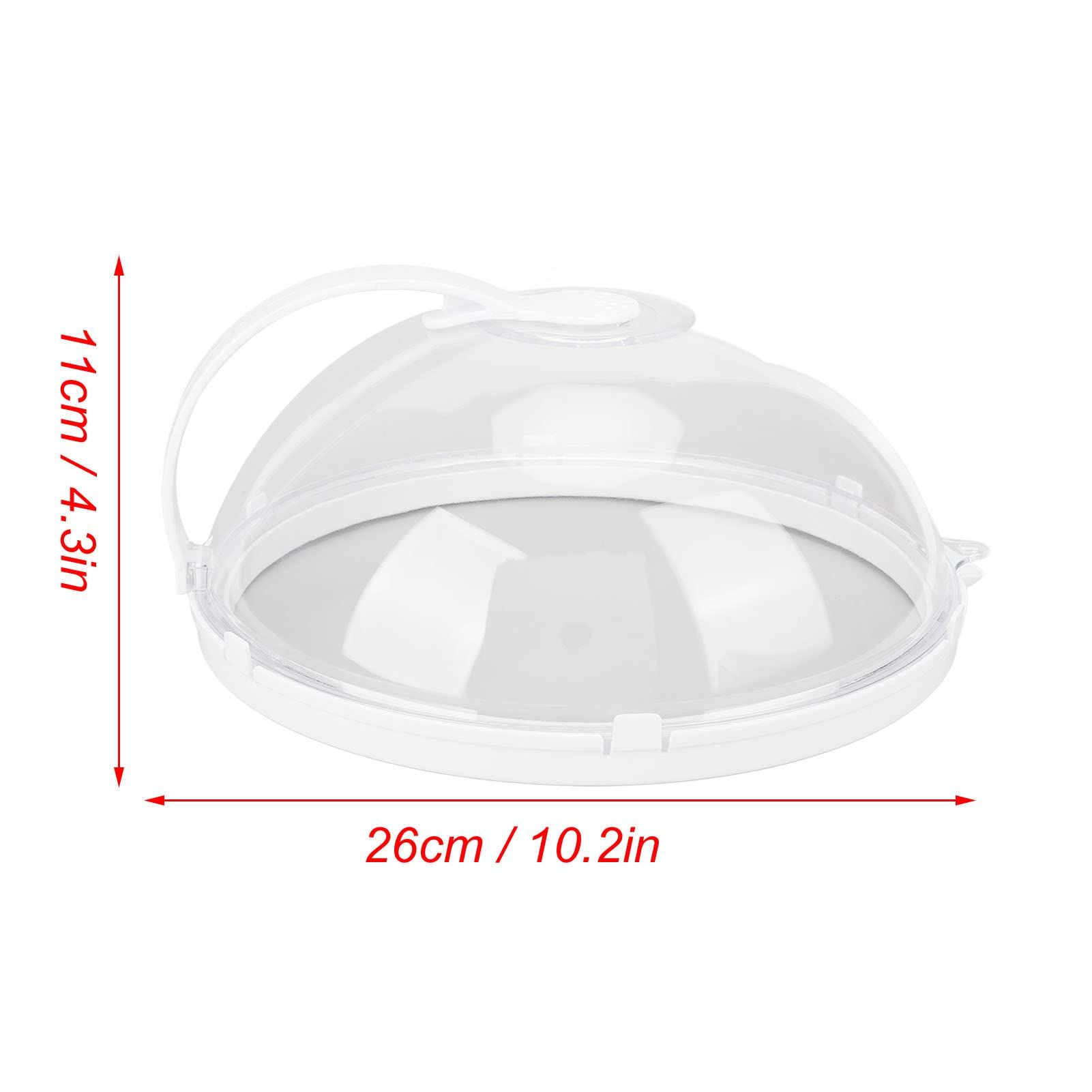 Microwave Splatter Cover Microwave Plate Cover Guard Lid with Steam Vents Food Screen Protector Fly Cake Cover for Home Restaurant — image 3