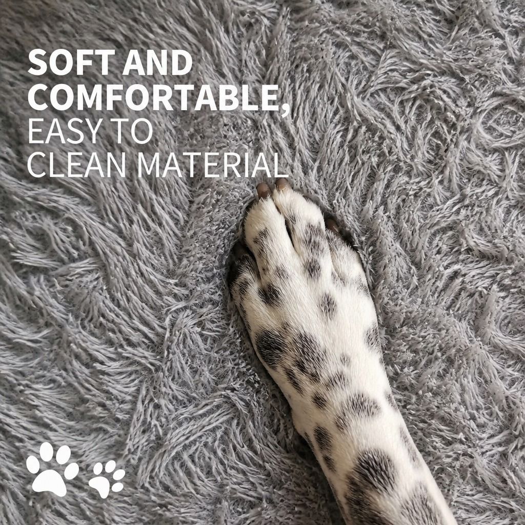 Dog Cat Pet Calming Bed Warm Soft Plush Round Nest Comfy Sleeping Washable Zip โ image 5