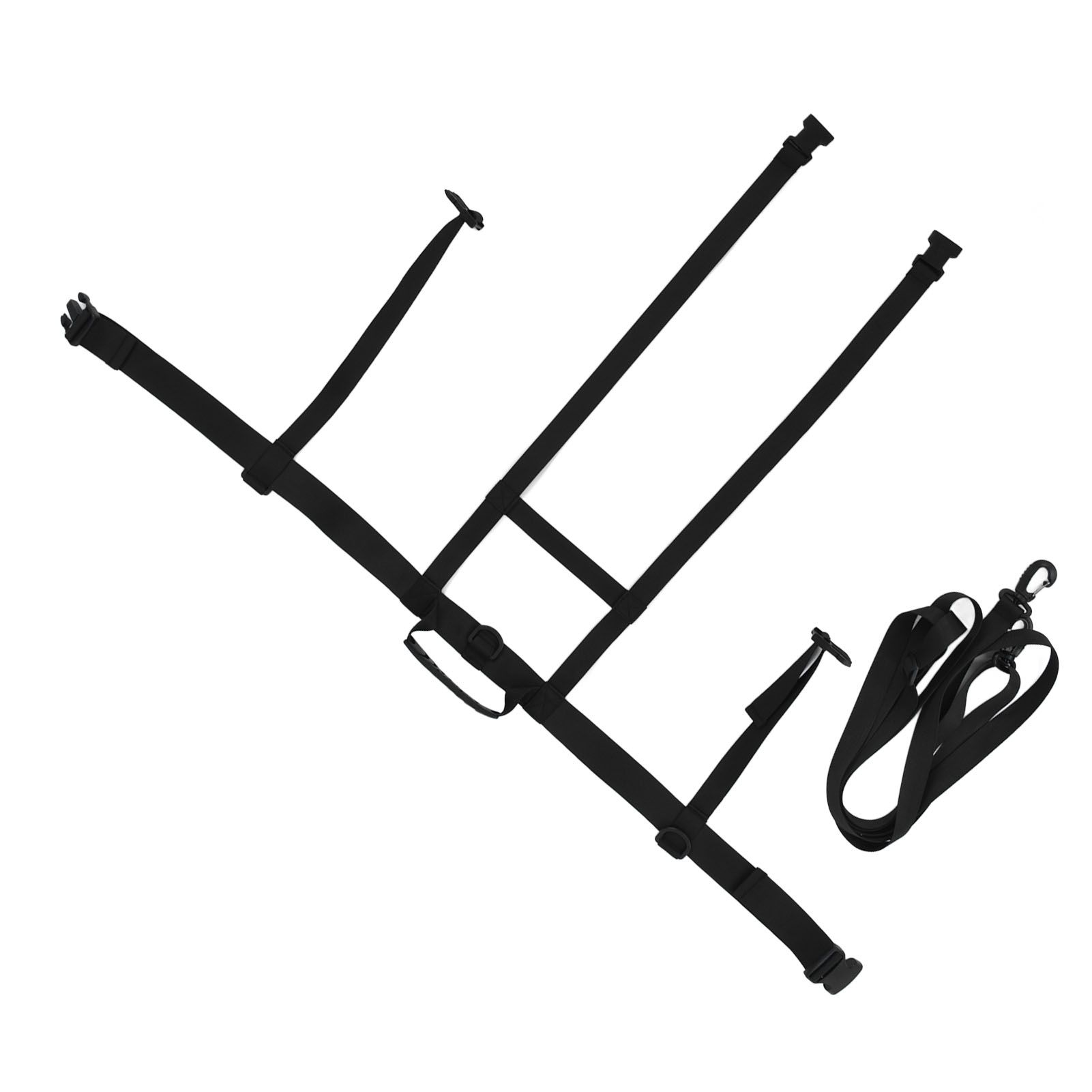 Children Ski Training Safety Ropes Adjustable Outdoor Skiing Harness Safety Shoulder StrapBlack โ image 5