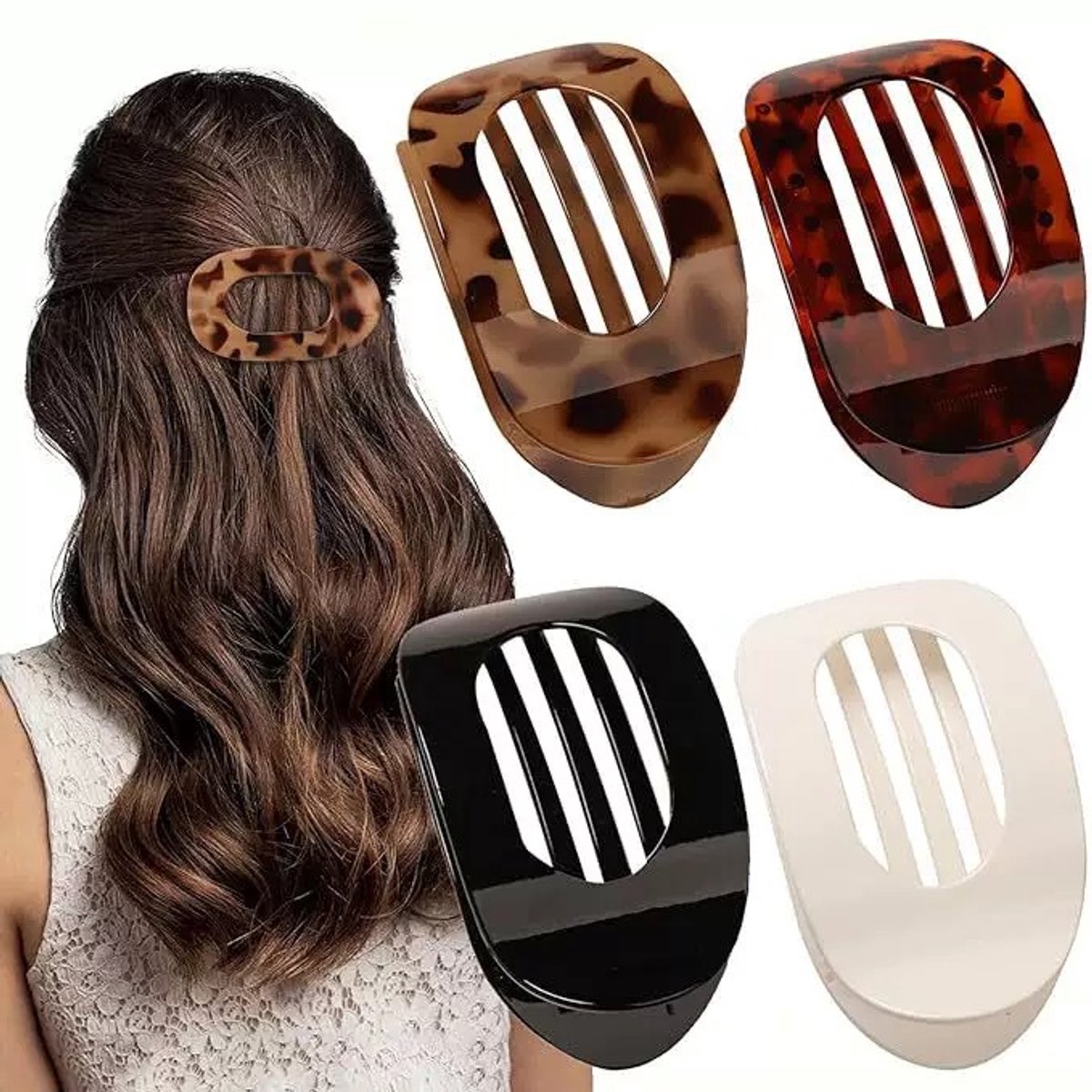 Hair elastic - 4 pieces - Hair accessories - 4 colors