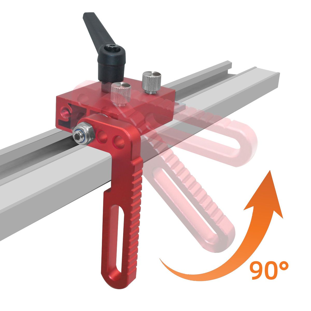 75 Type Track Stop Track Jigs Sliding Brackets Woodworking Guide 75 Type Stopper For Woodworking DIY Items — image 5