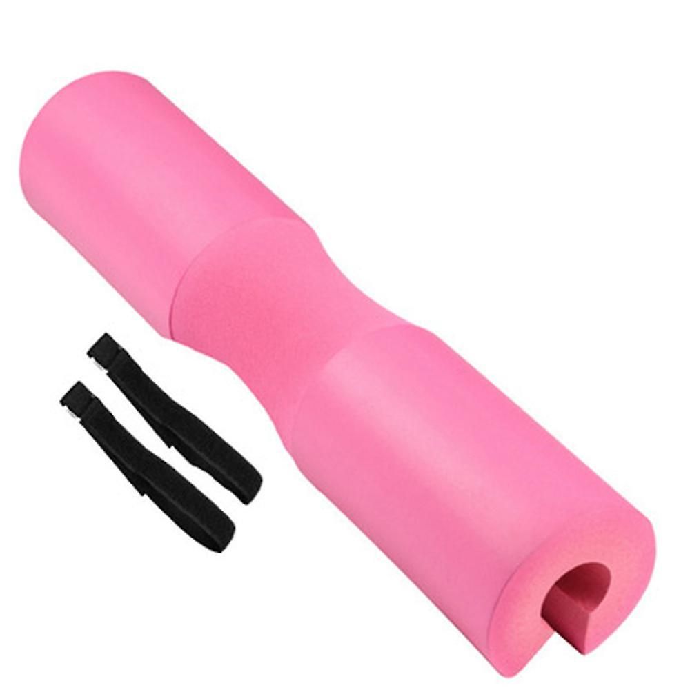 Barbell Squat Neck Rack Cushion Foam Shoulder Pad Fitness Padded Squat - Pink