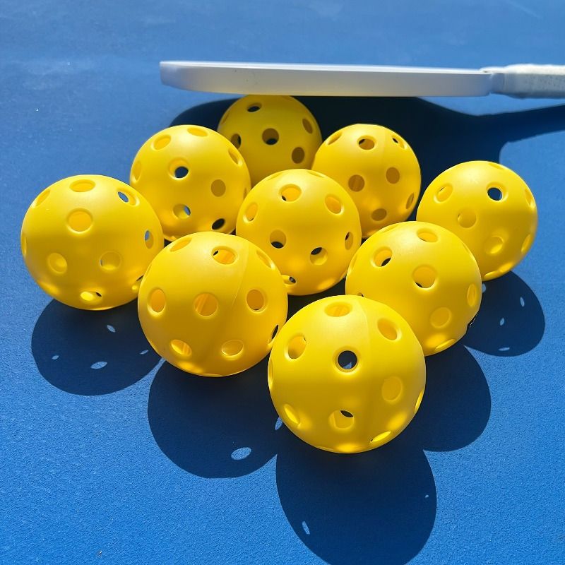 12pcs Pickleball, 40-hole seamless one-piece design, aerodynamic construction, excellent stability, rough matte surface enhances ball control, suitable for โ image 4