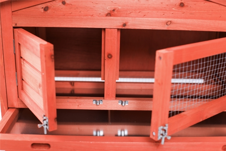 YES4PETS Rabbit Hutch Metal Run Wooden Cage Guinea Pig Cage House โ image 4