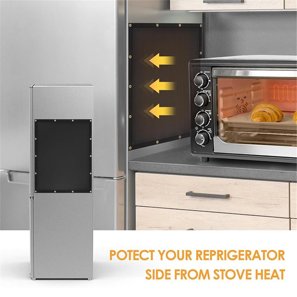 Fireproof Grill Heat Shield to Protect Deck Fence from Grill Heat, Heat Shield for Wood Stove, Stove Wall Protector Fridge, BBQ Grill Mat Accessories โ image 4