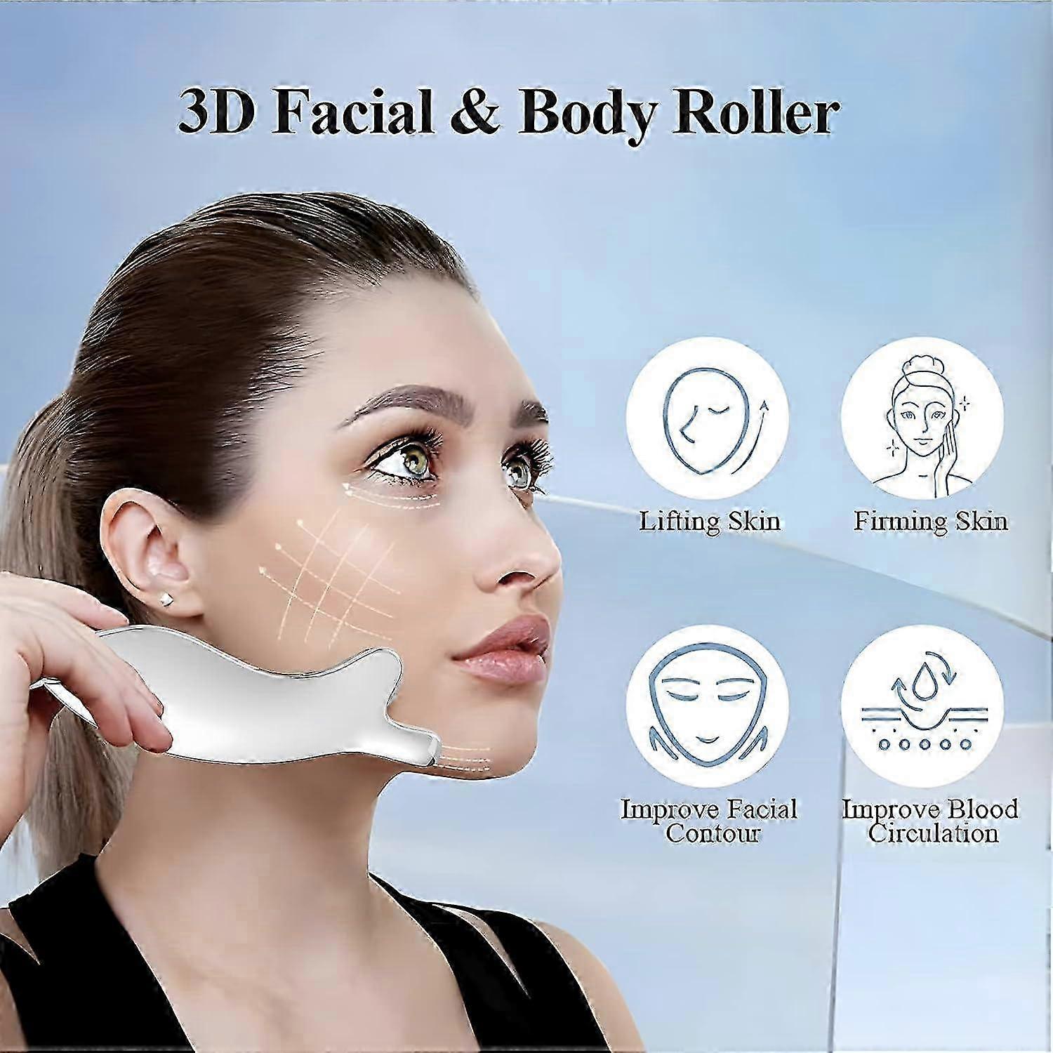 Portable 3D Alloy Fish-Shaped Roller Guasha Tool, Body Massage Device - M โ image 2