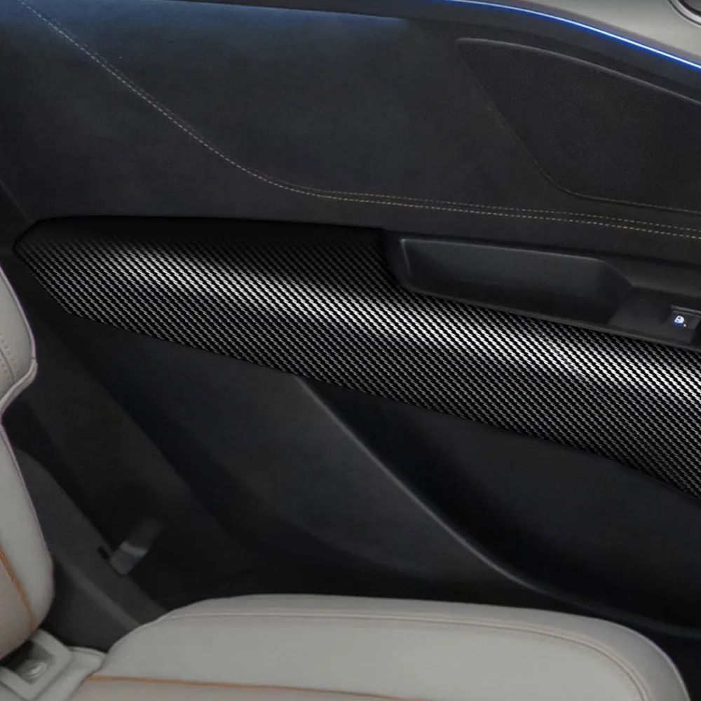 Car Door Protection Strip Wu dayi Carbon Fiber 3x3m Transparent sticker [pvc] three layers 10cm width* 10m length — image 4