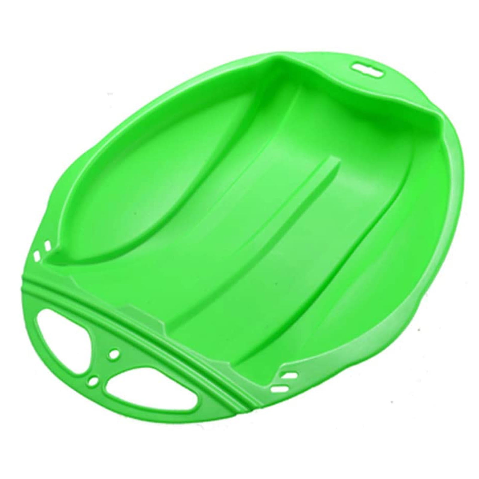 Round Snow Sled Disc for niñas & Adults, Durable PP Plastic Sand Slider & Winter Ski Pad, Non-Slip Design with Deep Seat for Safe Snow, Grass, and Sand — image 2