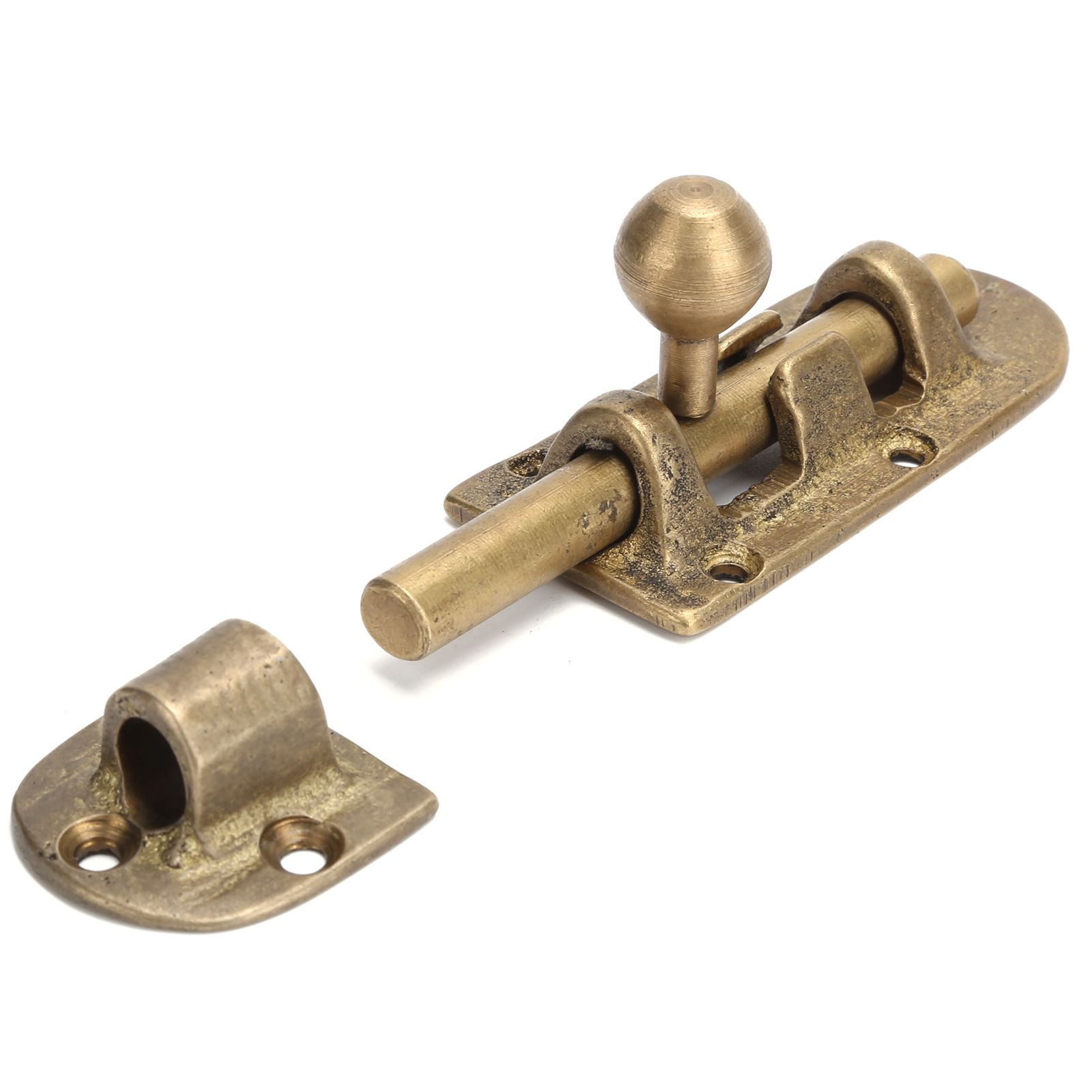 Vintage Brass Door Latch Antique Door Window Bolts Buckle Sliding Lock Hardware Fittings — image 2