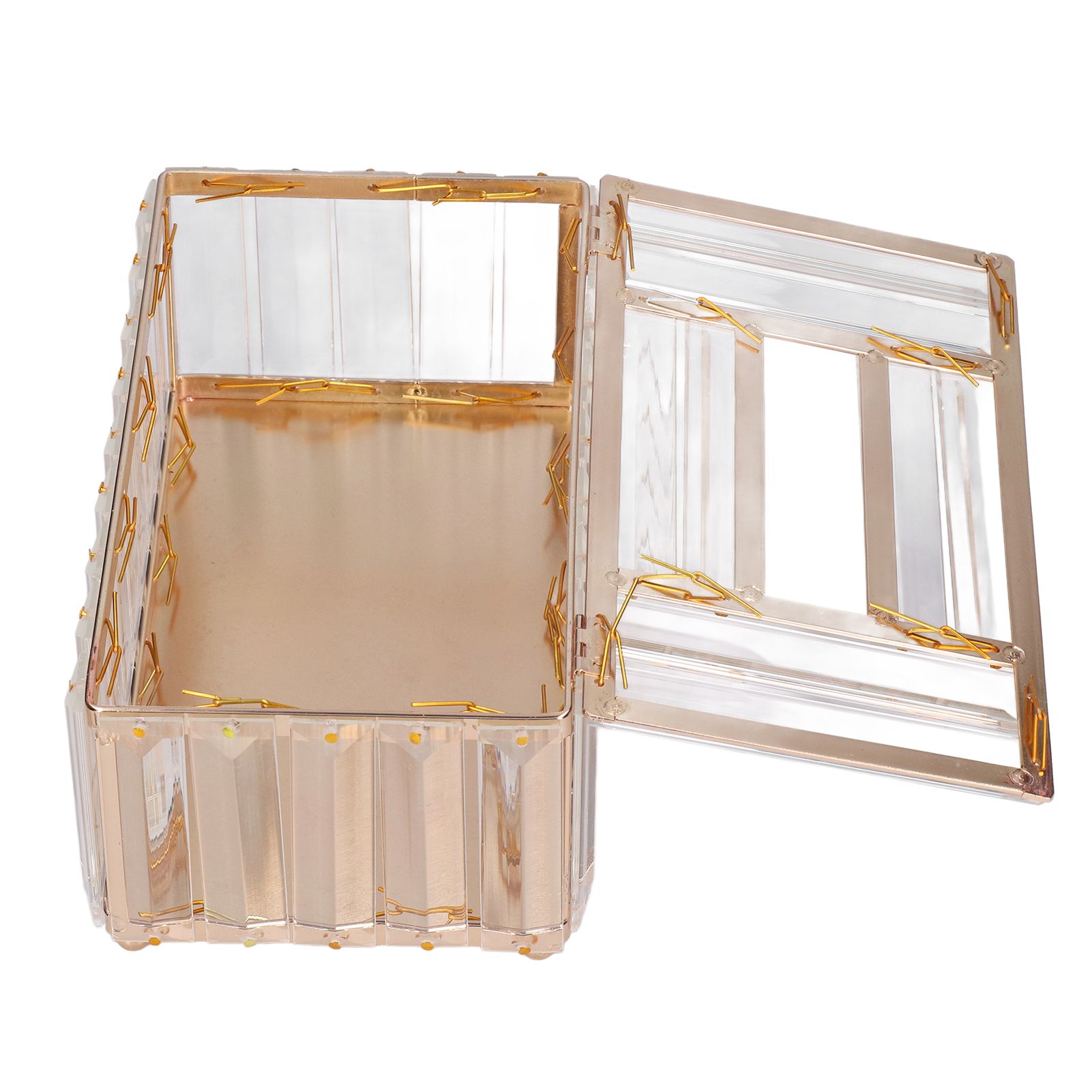Tissues Box Gold Plating Process Fine Workmanship Simple Fashion Multi Purpose Tissue Storage BoxGold โ image 5