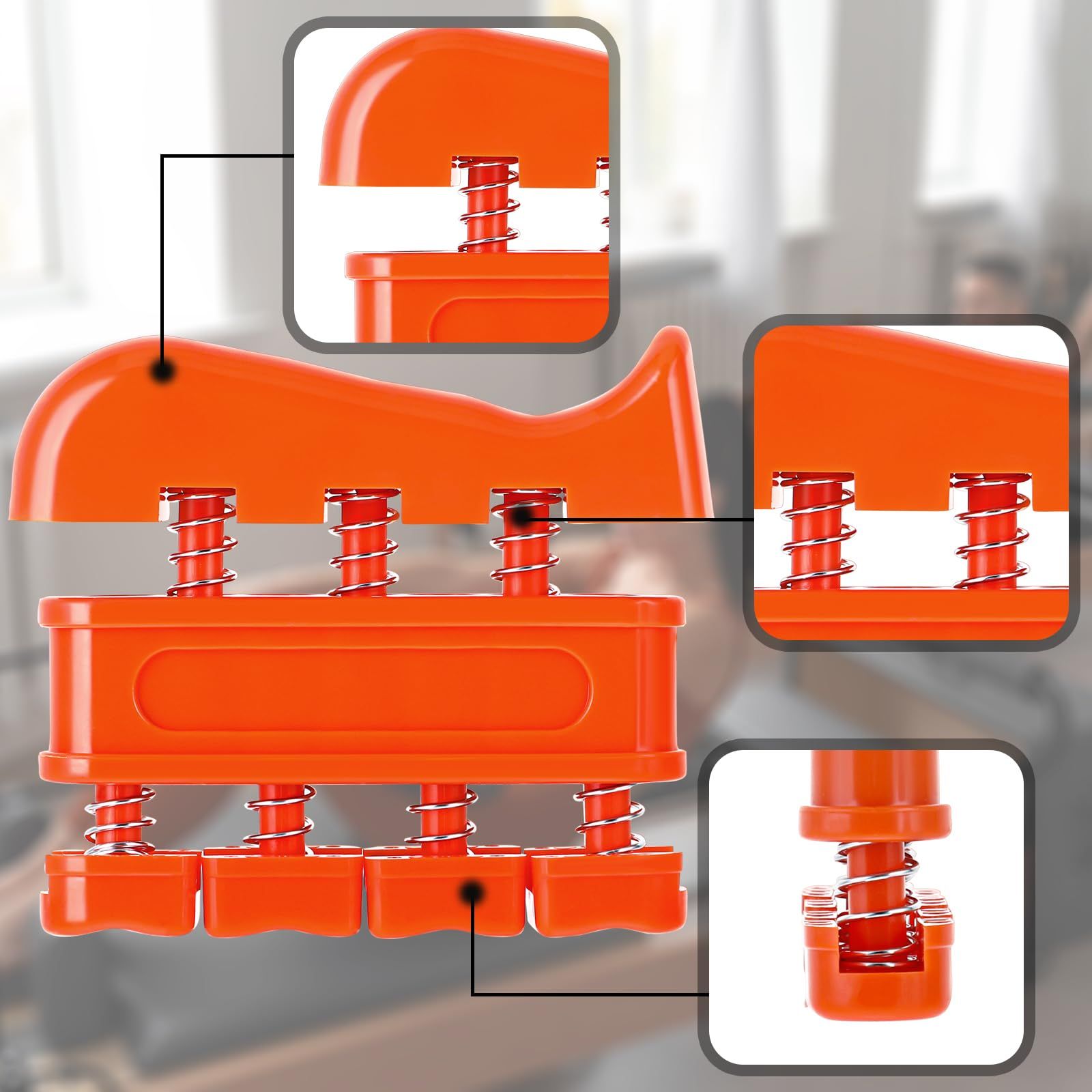 Finger Strengthener, Hand and Finger Exerciser, Hand Grip Strengthener and Workout Equipment for Home Office Gym — image 3