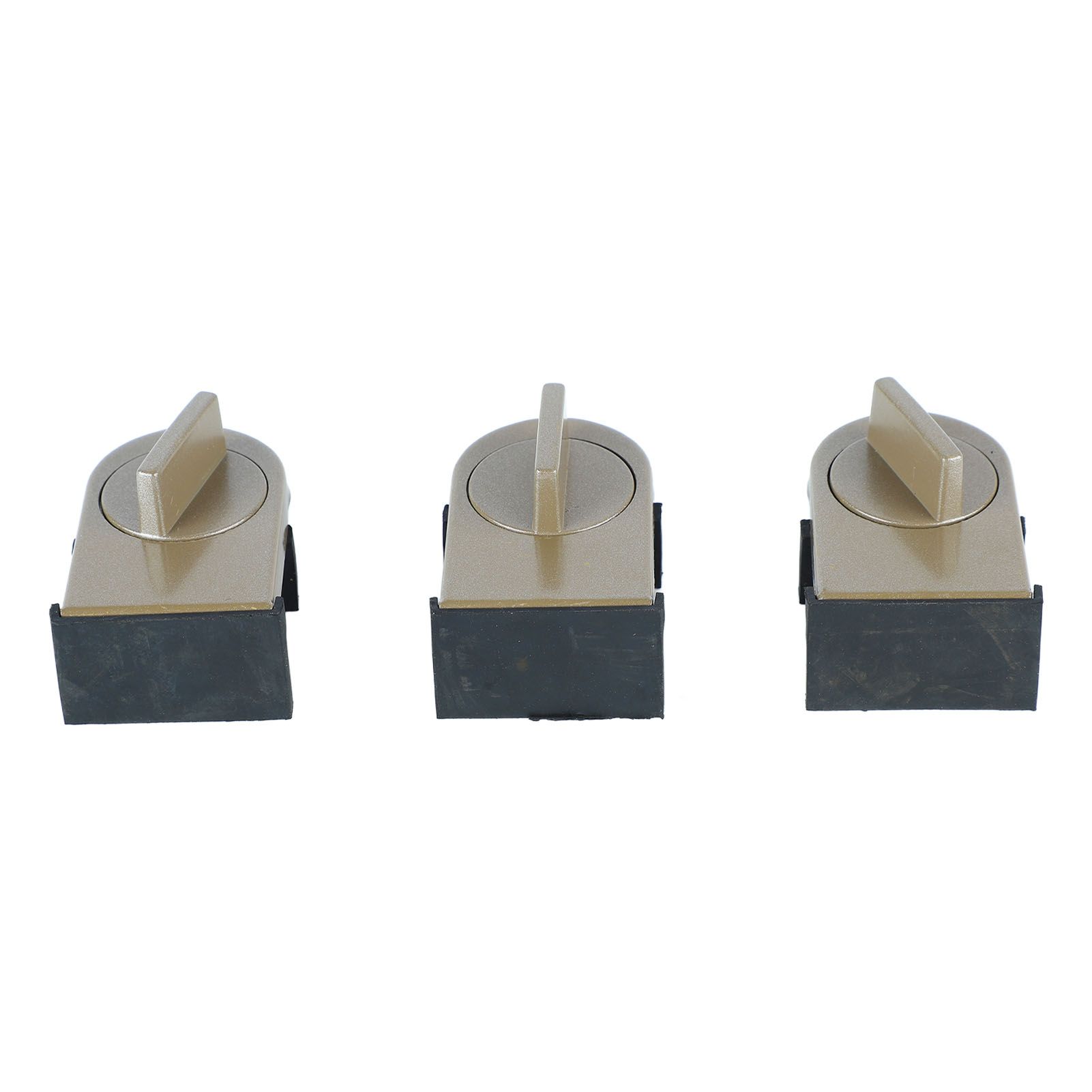 3PCS Sliding Window Locks Aluminum Alloy Safety Lock for Home Bedroom Bathroom Office Brown โ image 3