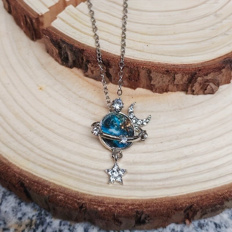 **“Whispers of Stars” — Galaxy Collarbone Chain, Gifting You a Corner of a Private Universe** — image 4
