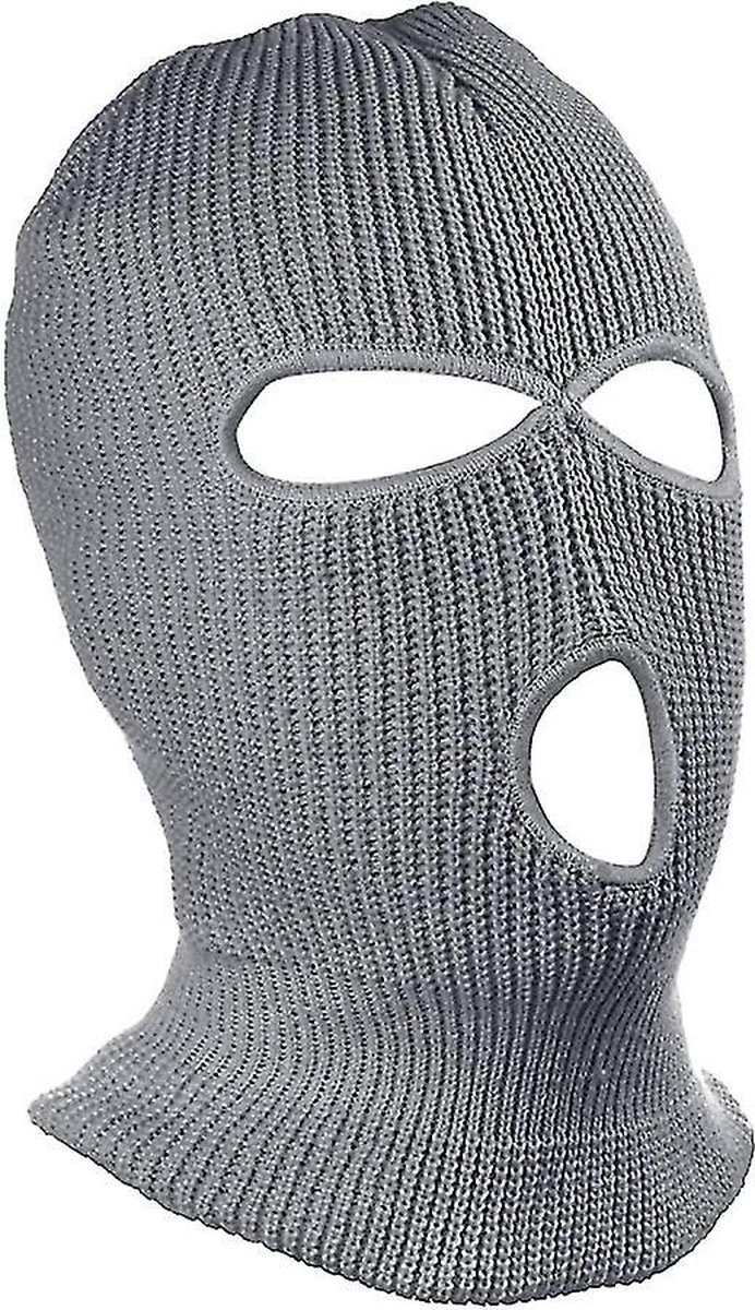 2x Facemask I Sports hat I Three-hole hat I Ski hat I Bivouac I Balaclava I One Size I Gray — image 4