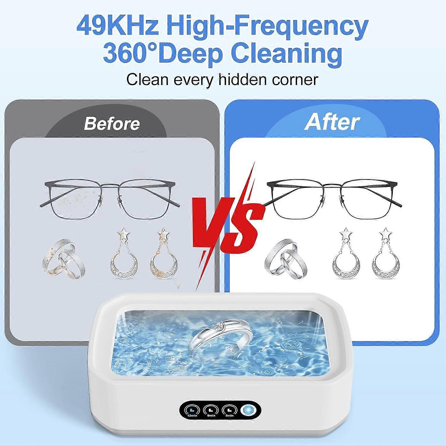 45kHz Ultrasonic Jewelry Cleaner Machine for Gold, Silver, Rings & All Jewelry — image 2