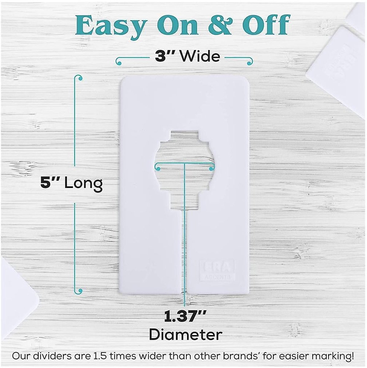 Wardrobe dividers - for hanging clothes - rectangular clothes dividers on racks - white wardrobe 40 pieces — image 4