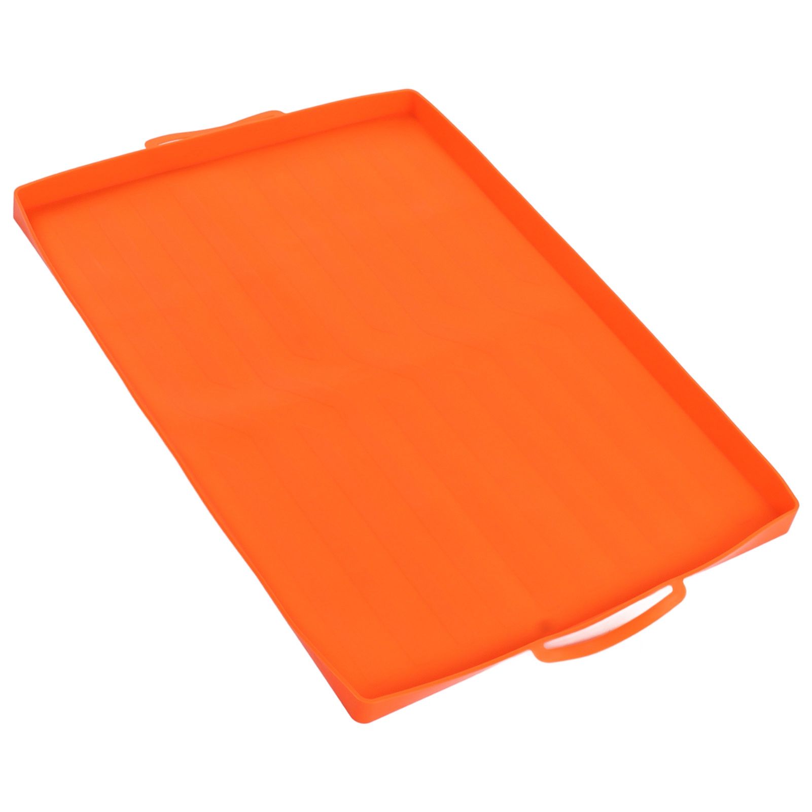 Griddle Mat Silicone Grill Cover Protective Grill Cover BBQ Grill Mat for Outdoor Cooking 22in Orange Handle โ image 5