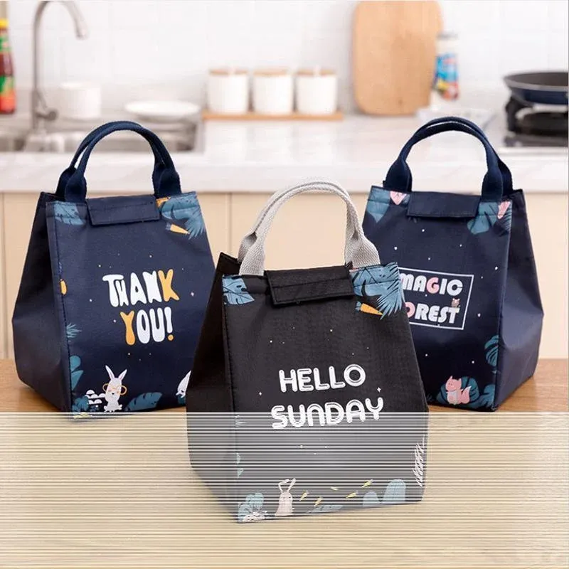 Portable Insulated Thermal Lunch Box Carry Tote Picnic Case Storage Bag 18x24x15cm - E07 (18x24x15cm) โ image 5