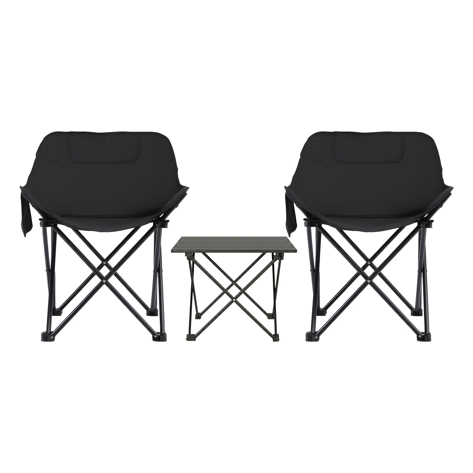 Weisshorn 3pc Camping Table Chair Set Outdoor Folding Aluminium Portable Picnic — image 3