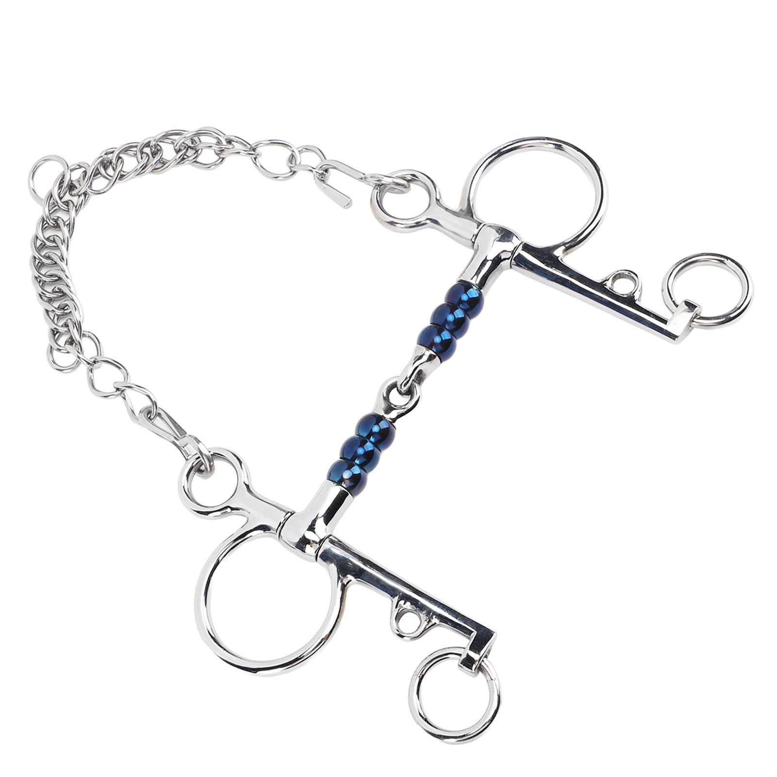 Horse Mouth Bit 125mm Stainless Steel Horse Snaffle Bit for Training Equestrian Equipment Racing Accessory — image 6