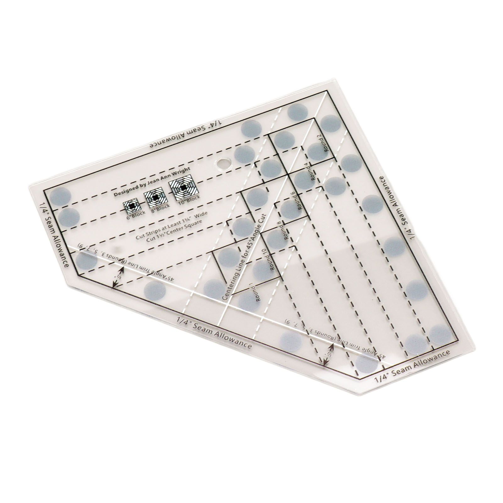 Mini Quilt Ruler Transparent Acrylic Precise Scale DIY Trim Tool Quilting Ruler for 6 8 10 Inch Finished Blocks โ image 4