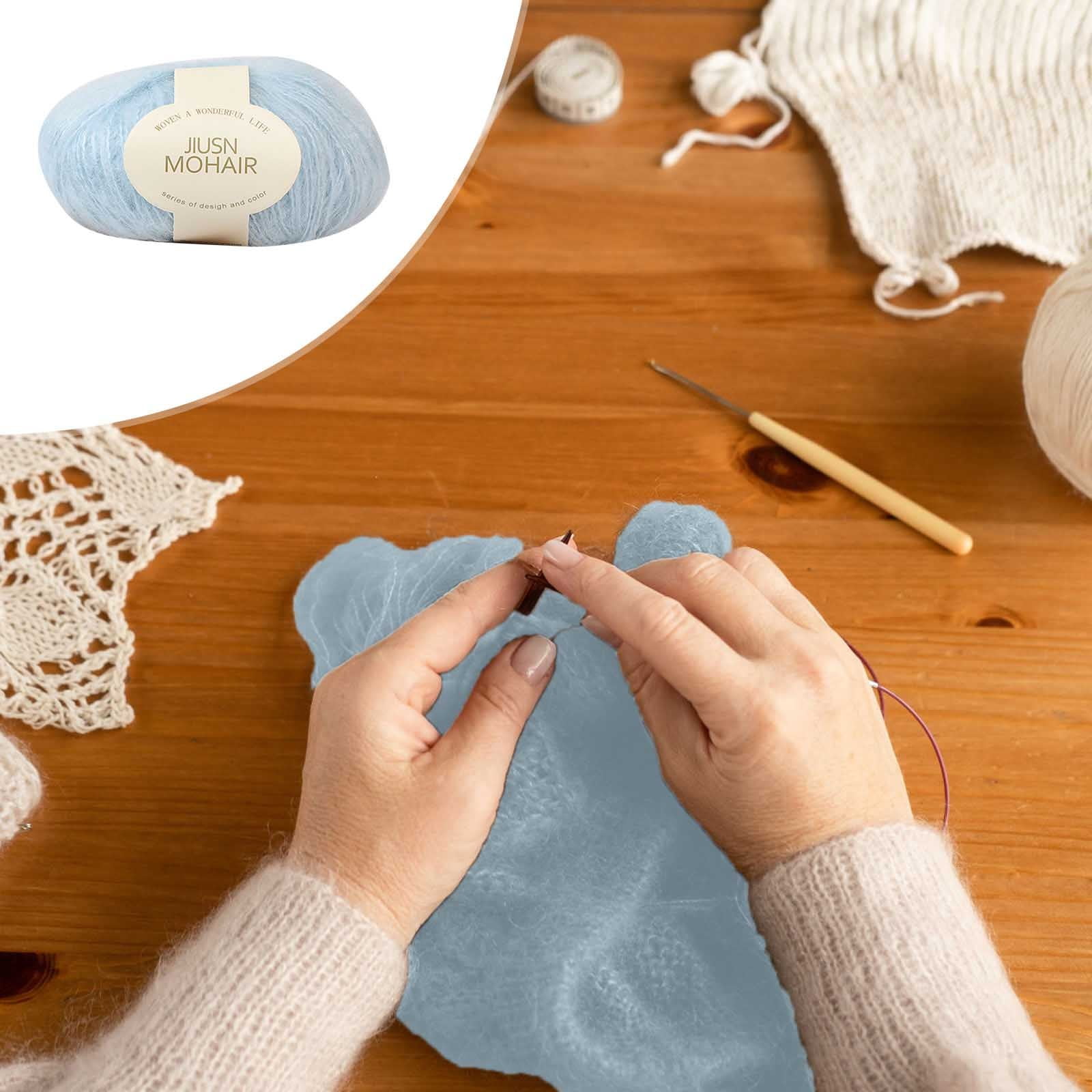 Clearance! Boovnll Mohair Yarn, Soft Yarn for Crocheting, Hand Knitting Hats, Sweater, Scarves, Crafts, Home Decorations, DIY Kids Toys, Yarn 28 โ image 3