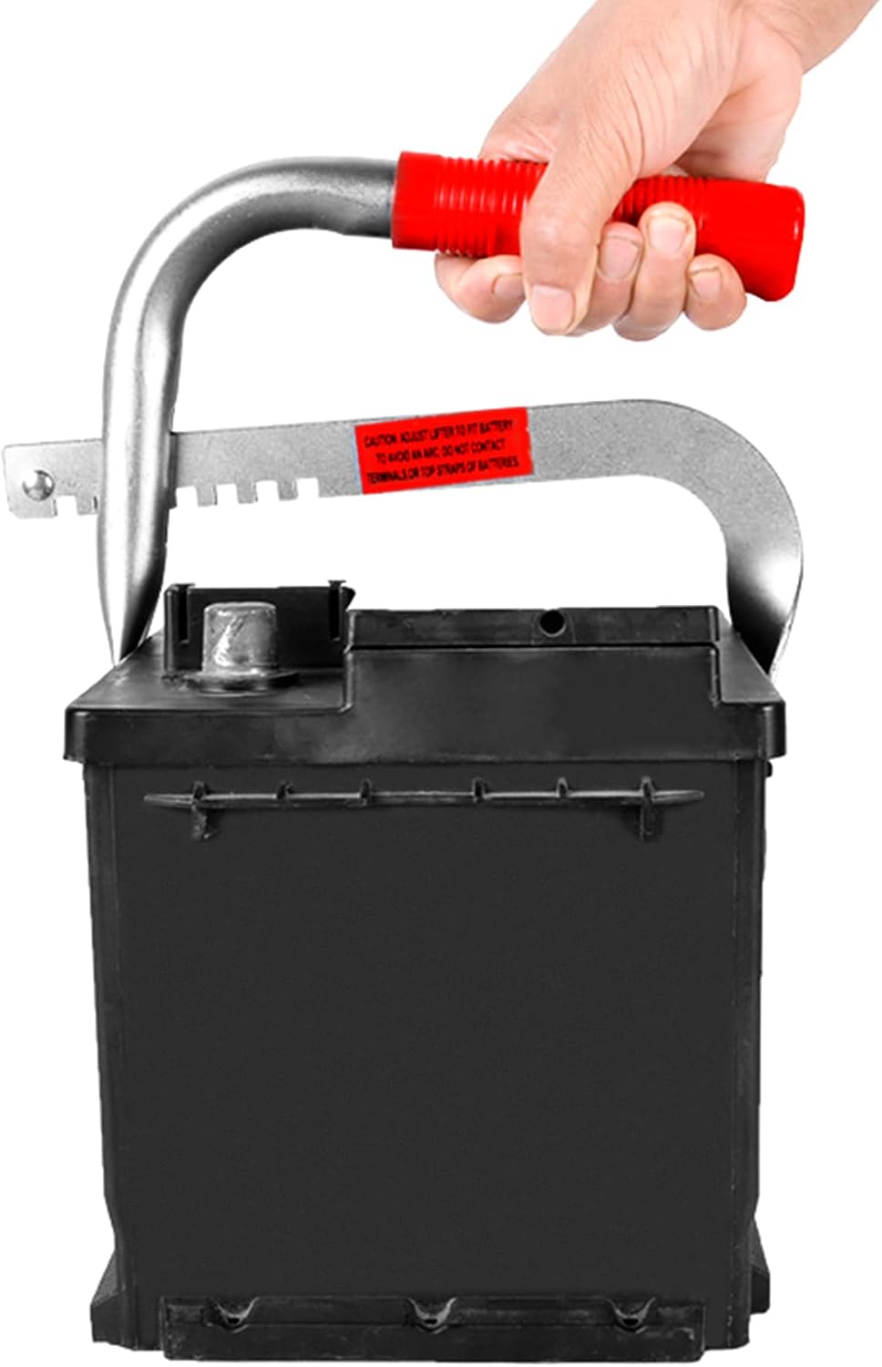 Battery Carrier, Battery Rack with Pads, Adjustable from 5" to 7", for Lifting and Carrying Batteries โ image 4