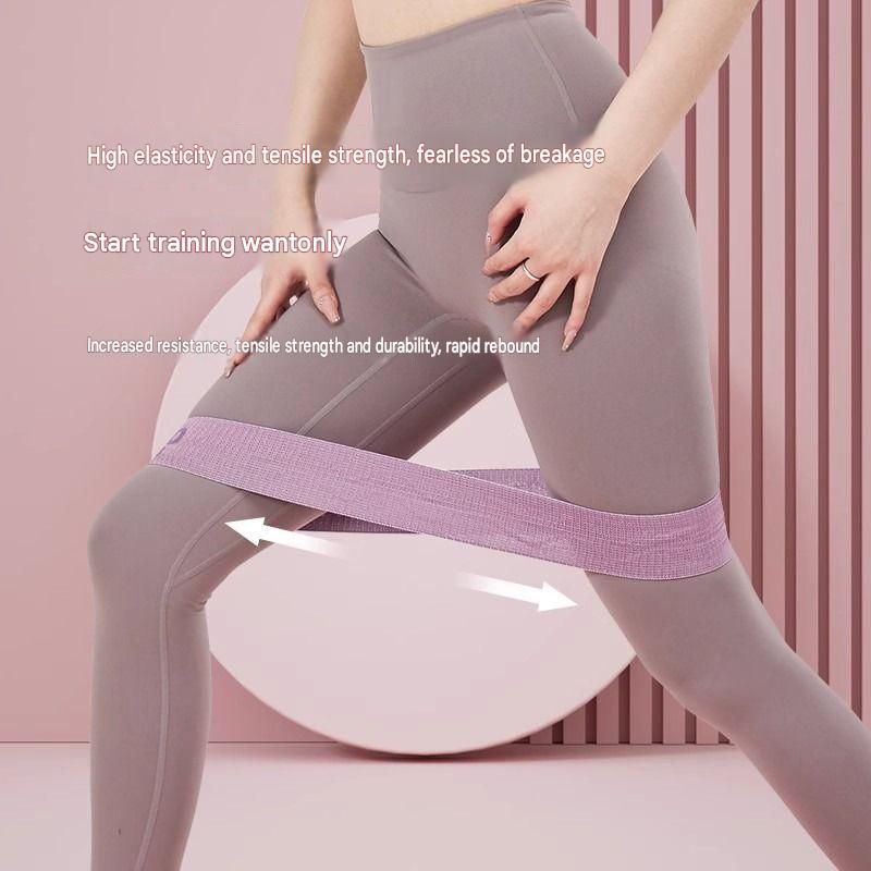 20LB and 40LB Booty Resistance Band Set Fabric Glute Bands for Women Hip Training Pilates Yoga Home Workout Lower Body Strength Exercise — image 4