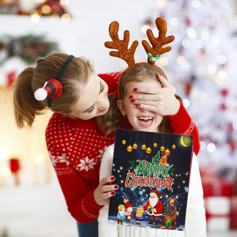 Christmas Advent Calendar DIY Charm Bracelet Making Kit for Kids 24 Days Christmas Countdown Calendar Jewelry Gifts for Girls — image 4
